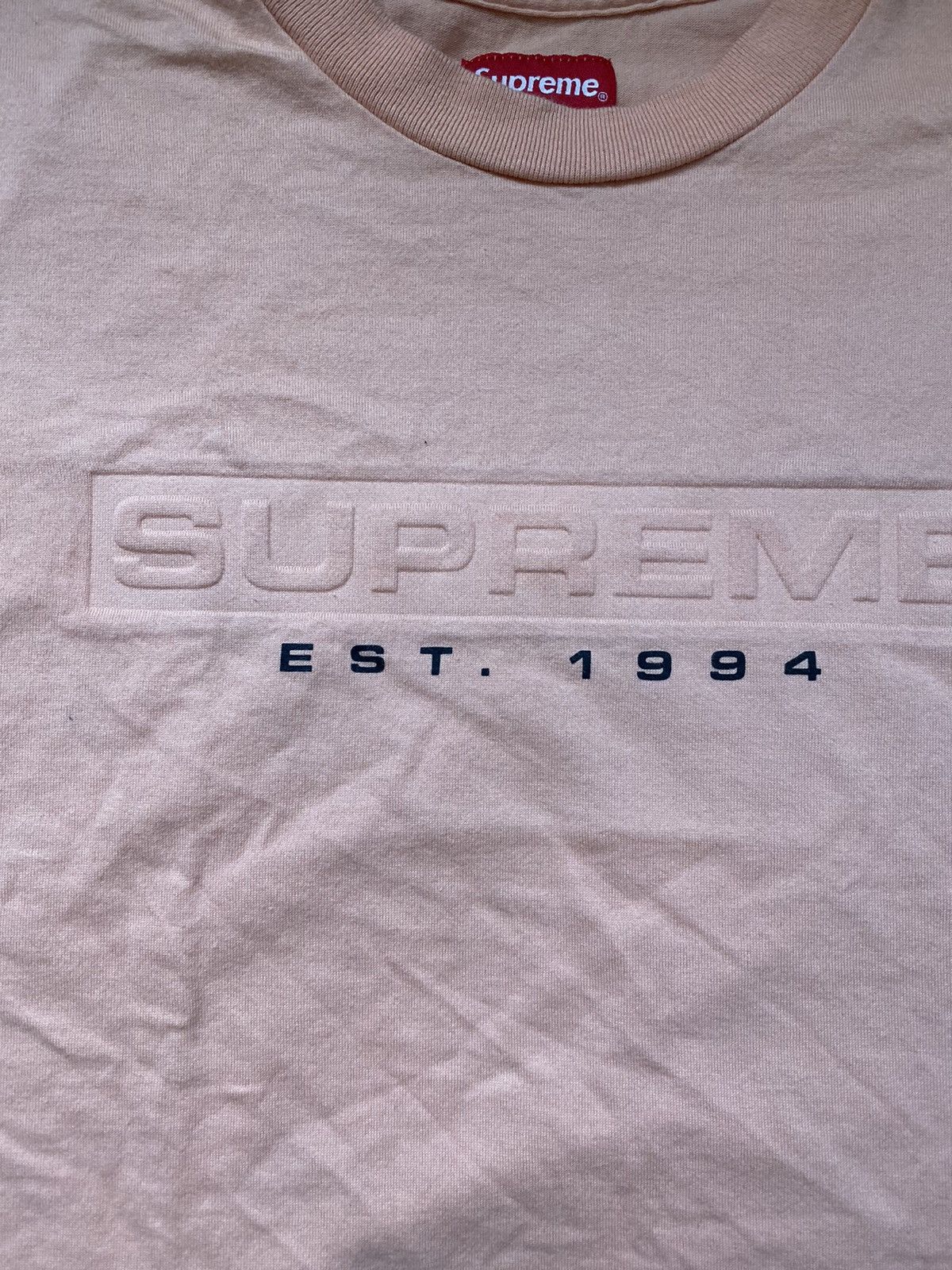 Supreme Debossed Tee Size US M / EU 48-50 / 2 - 2 Thumbnail