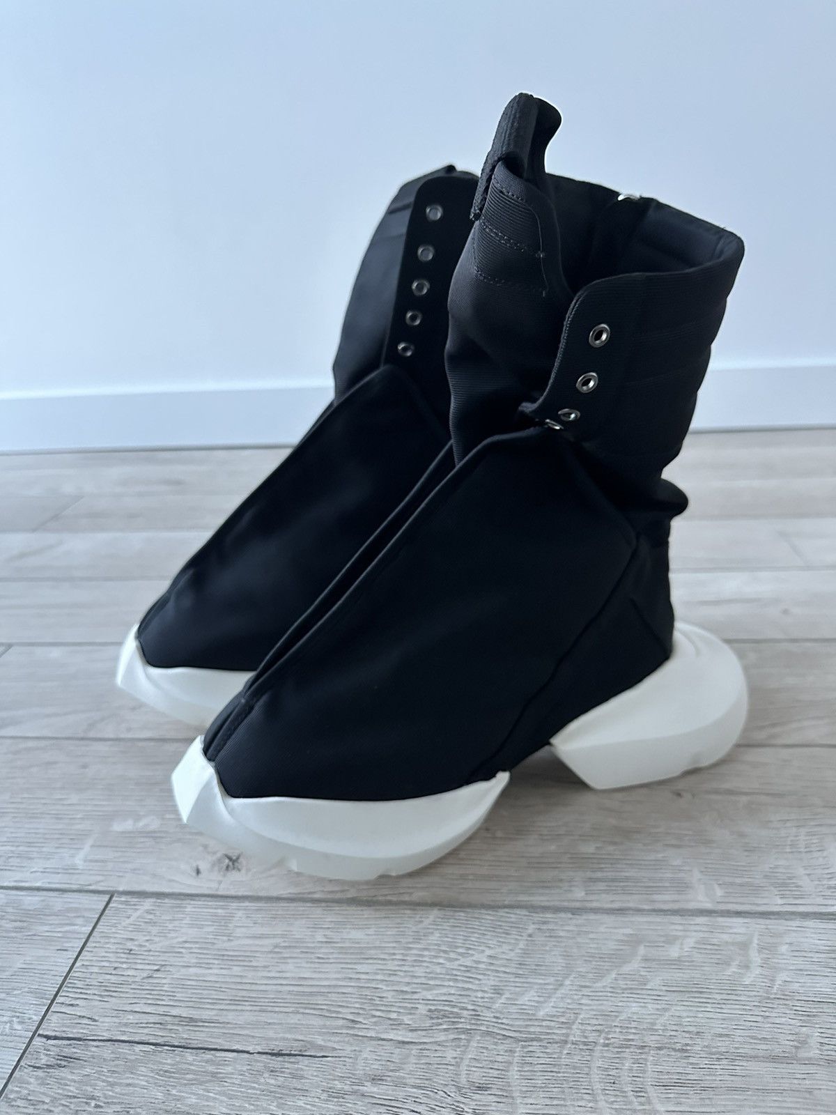 Rick Owens Rick Owens DRKSHDW MEGATURBO Dunk hoof black/milk sz 43