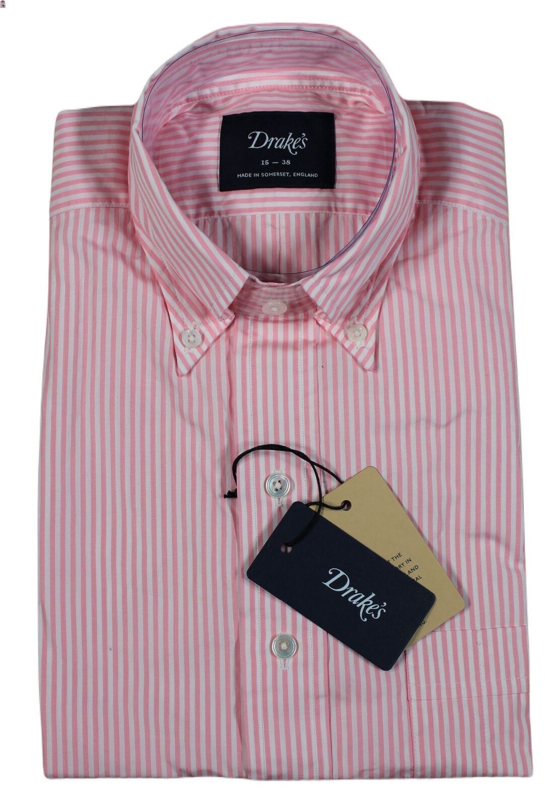 NWT size 15 Pink Stripe Poplin shirt