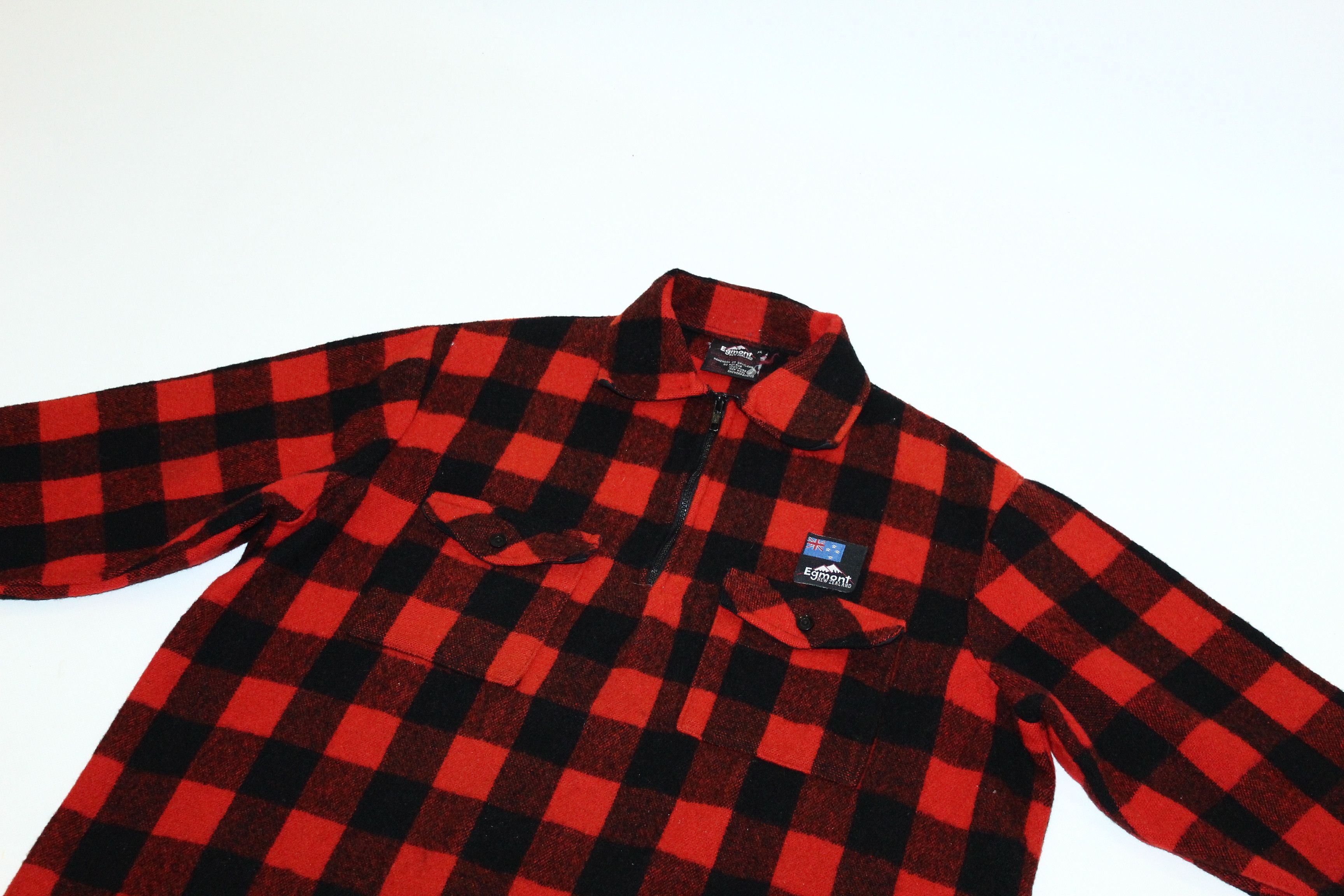 Woolrich Woolen Mills 🔥VTG 90s Egmont New Zealand Wanganui Woollen Mills Ltd Size US XL / EU 56 / 4 - 3 Thumbnail