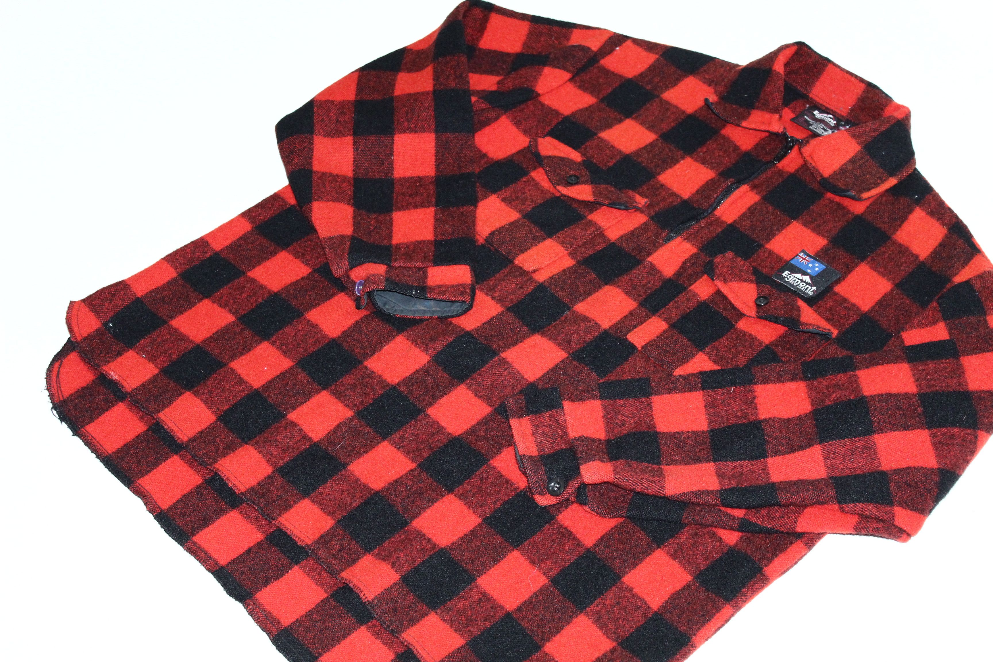 Woolrich Woolen Mills 🔥VTG 90s Egmont New Zealand Wanganui Woollen Mills Ltd Size US XL / EU 56 / 4 - 6 Thumbnail