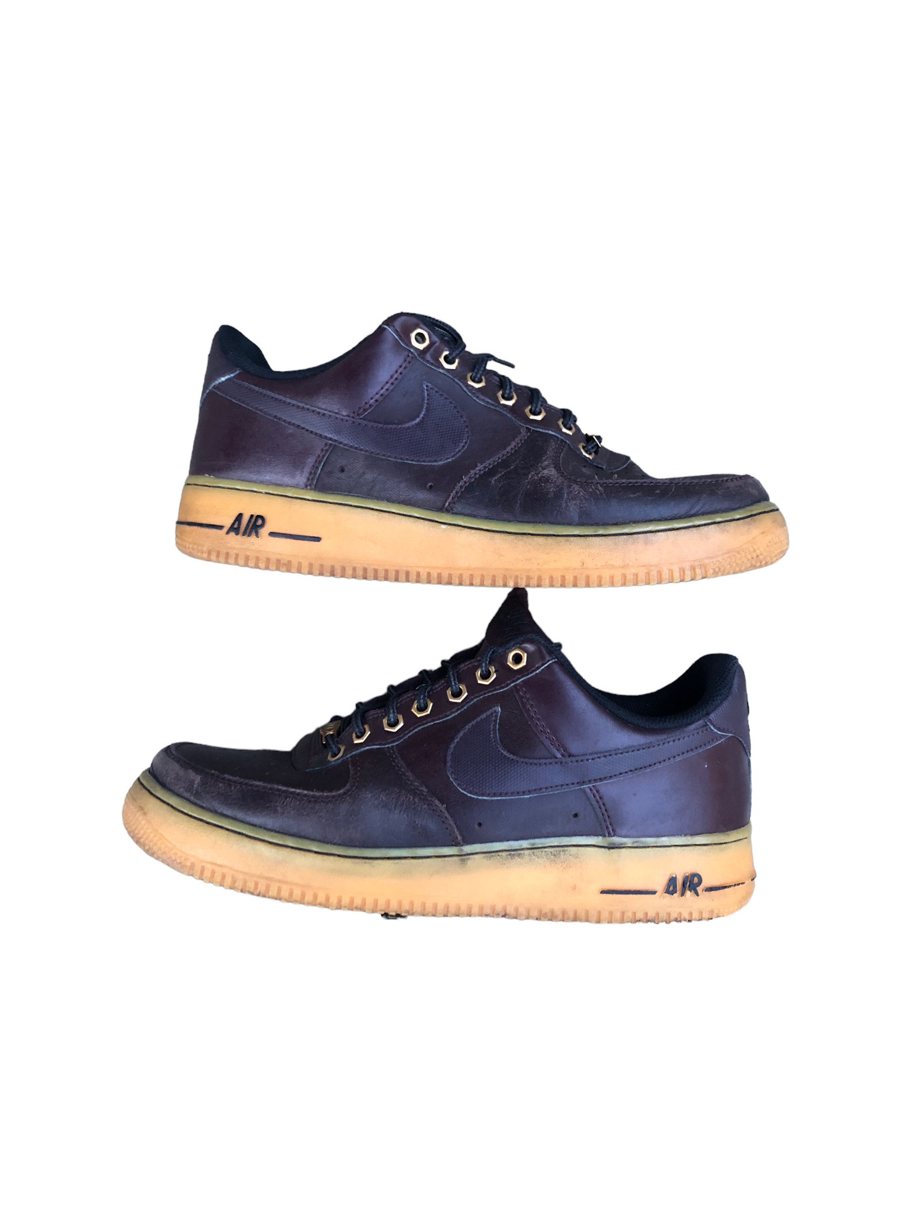 RARE 2014 Nike Air Force Low Deep Burgundy Gum