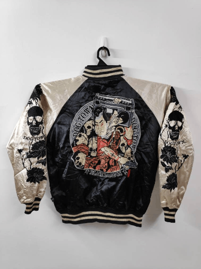 Dogtown × JNCO Vintage 90s Dog Town Black Dragon Baggy Sukajan
