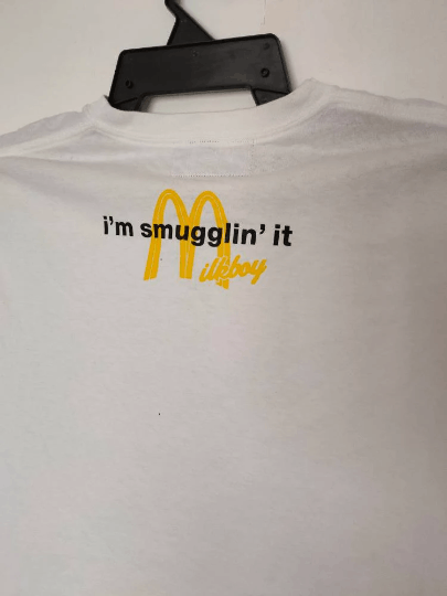 Japanese Brand Vintage Milk Boy i'm Smugglin' it x Mcd Tshirt Size XXlarge Size US XXL / EU 58 / 5 - 3 Thumbnail