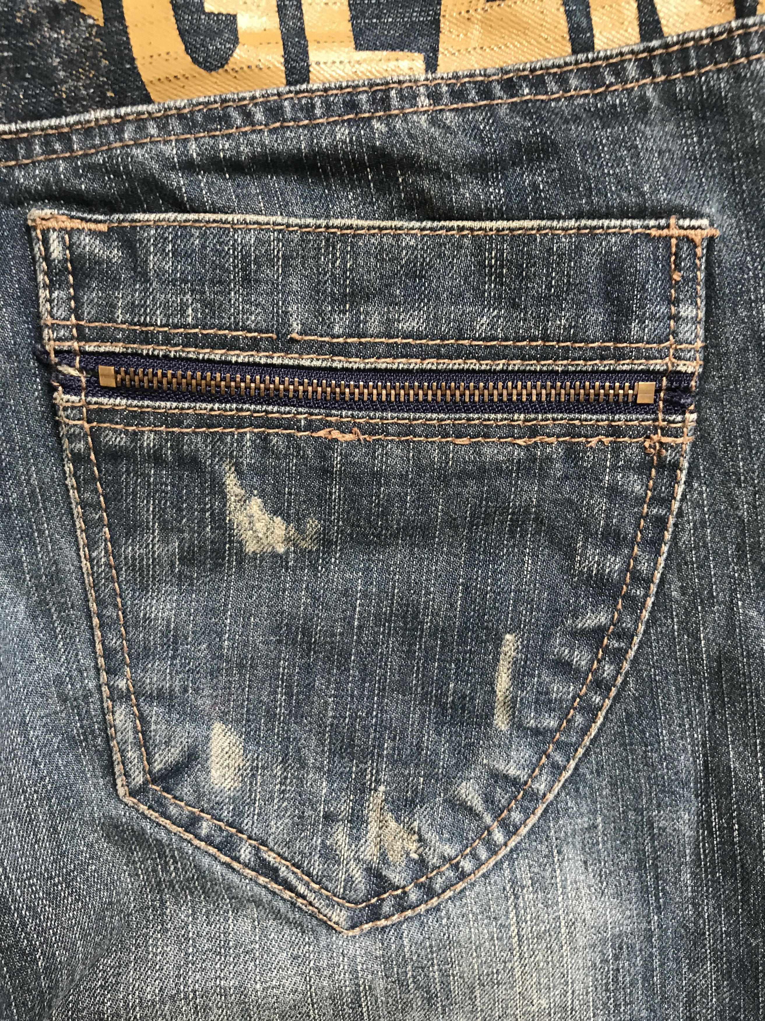 Japanese Brand D91 COTTON INDIGO Twisted Leg Jeans Size US 30 / EU 46 - 15 Thumbnail