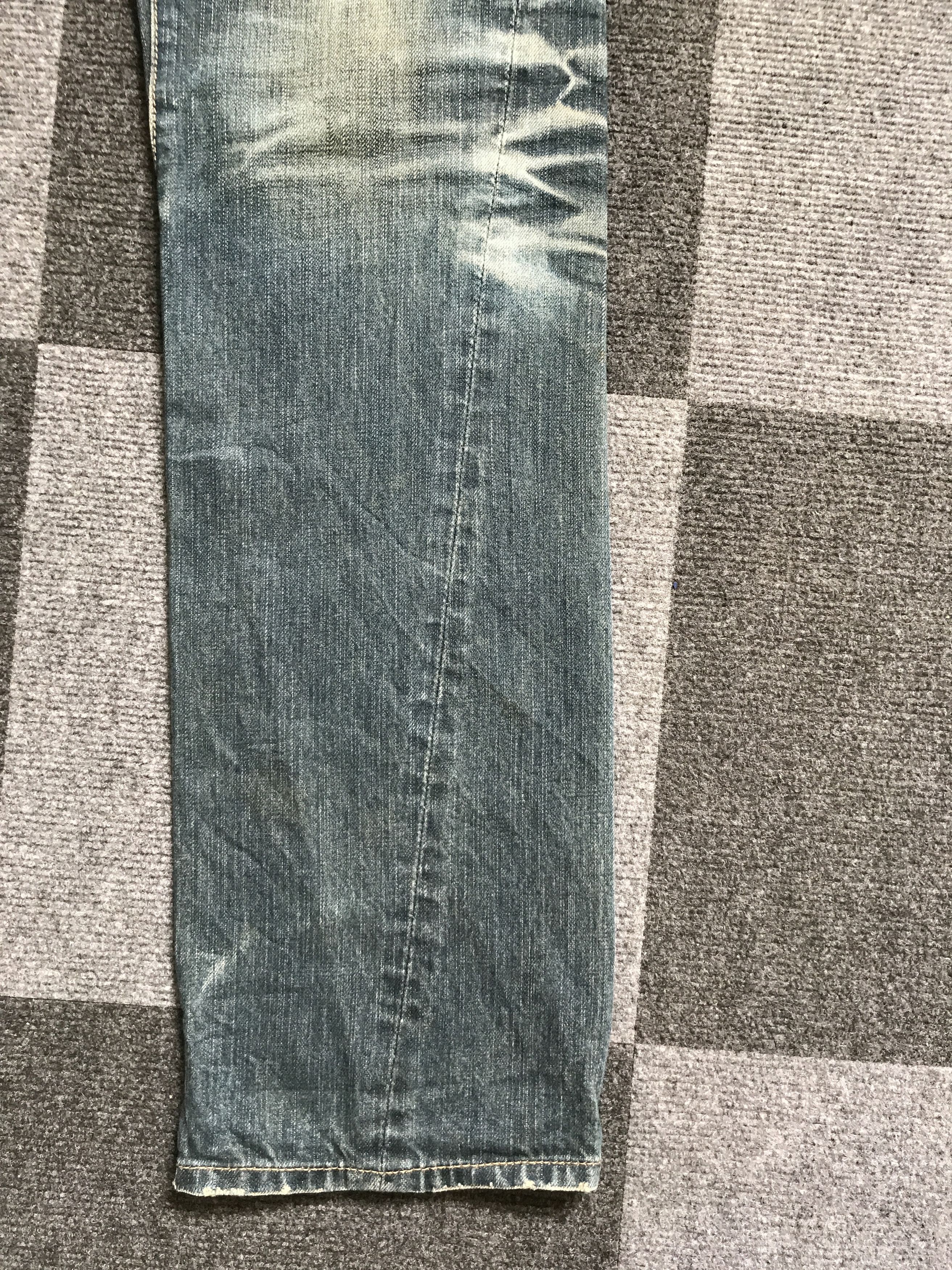 Japanese Brand D91 COTTON INDIGO Twisted Leg Jeans Size US 30 / EU 46 - 7 Thumbnail