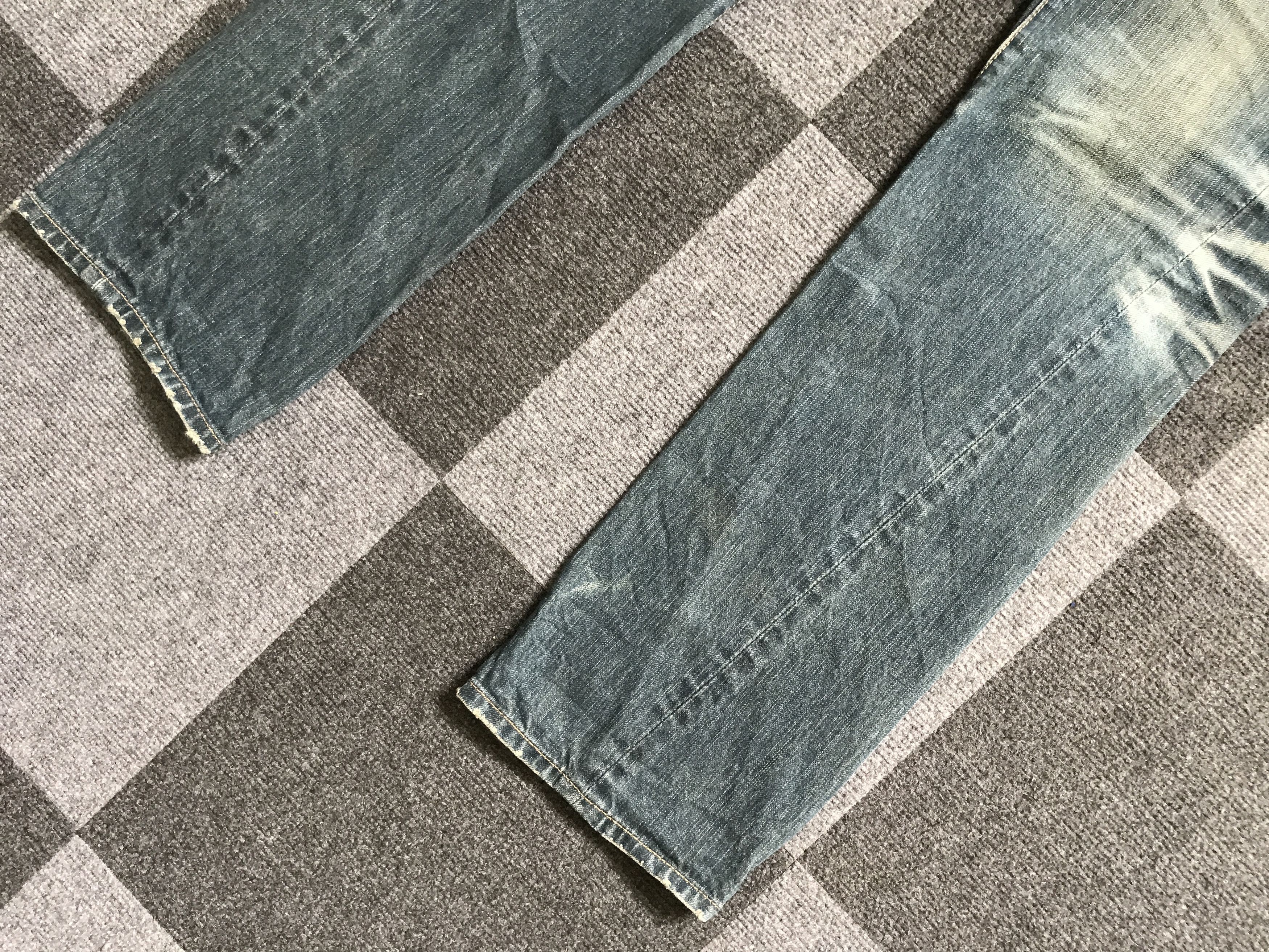 Japanese Brand D91 COTTON INDIGO Twisted Leg Jeans Size US 30 / EU 46 - 6 Thumbnail