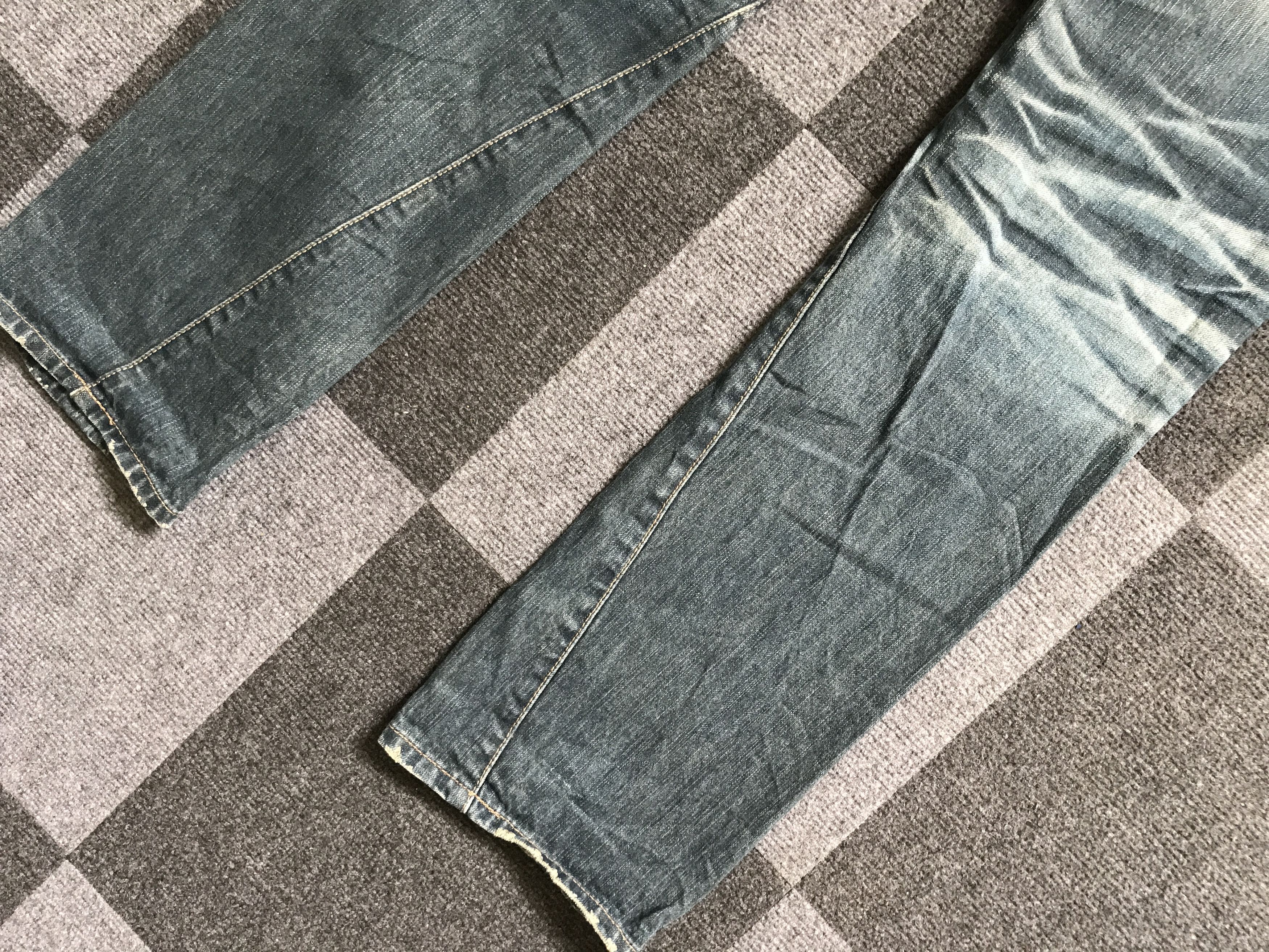 Japanese Brand D91 COTTON INDIGO Twisted Leg Jeans Size US 30 / EU 46 - 13 Thumbnail