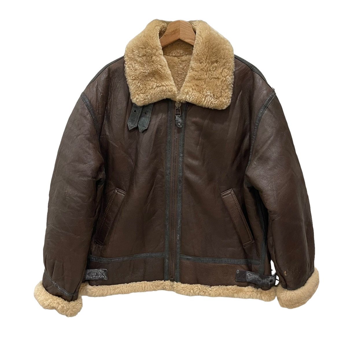 ジャケット・アウター Old US ARMY AIR FORCE B3 Flight Jacket US ARMY USAF B3 Flight Jacket Premium Leather Grown Lambskin