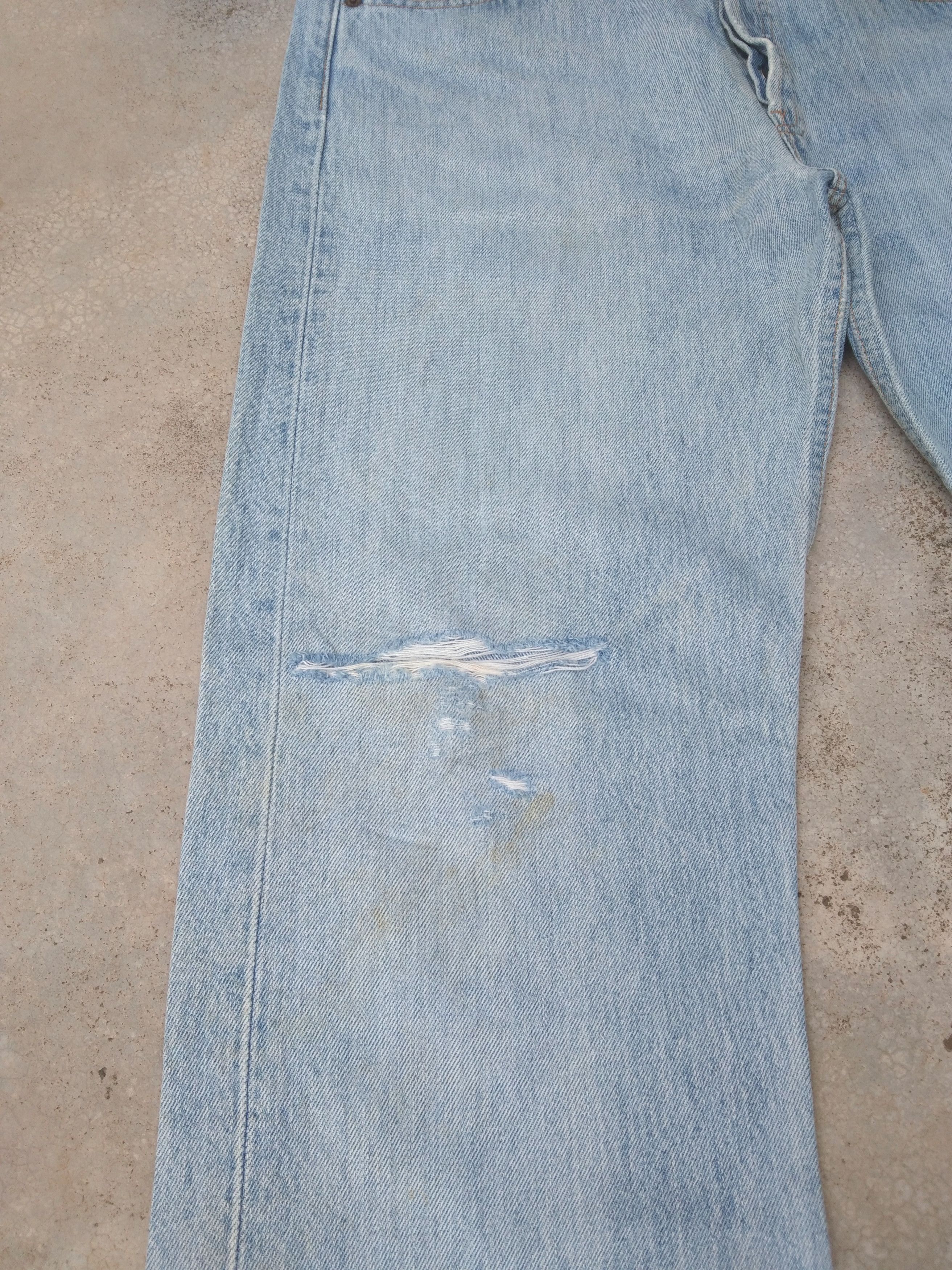 Levi's Vintage Levi's 501 Straight Leg Distressed Jeans 33x31 Size US 33 - 7 Thumbnail