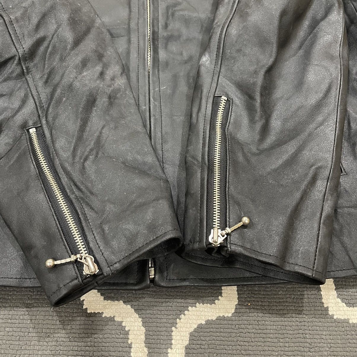 Genuine Leather Vintage!! Genuine Leather Motorcycle Bikers Jacket Size US L / EU 52-54 / 3 - 12 Thumbnail