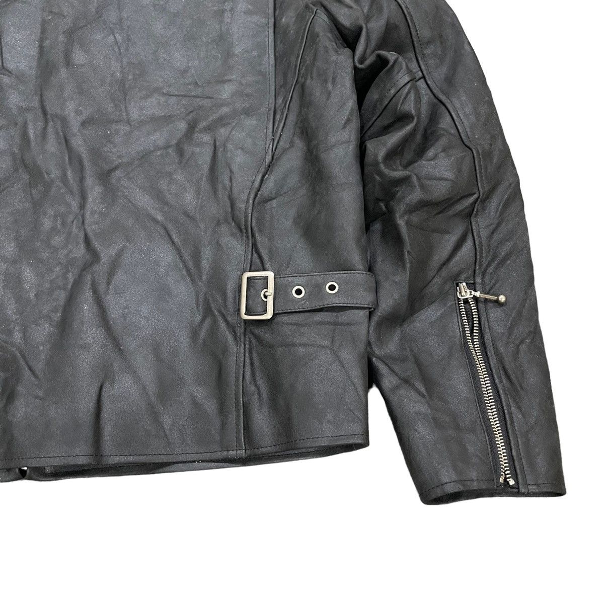 Genuine Leather Vintage!! Genuine Leather Motorcycle Bikers Jacket Size US L / EU 52-54 / 3 - 9 Thumbnail