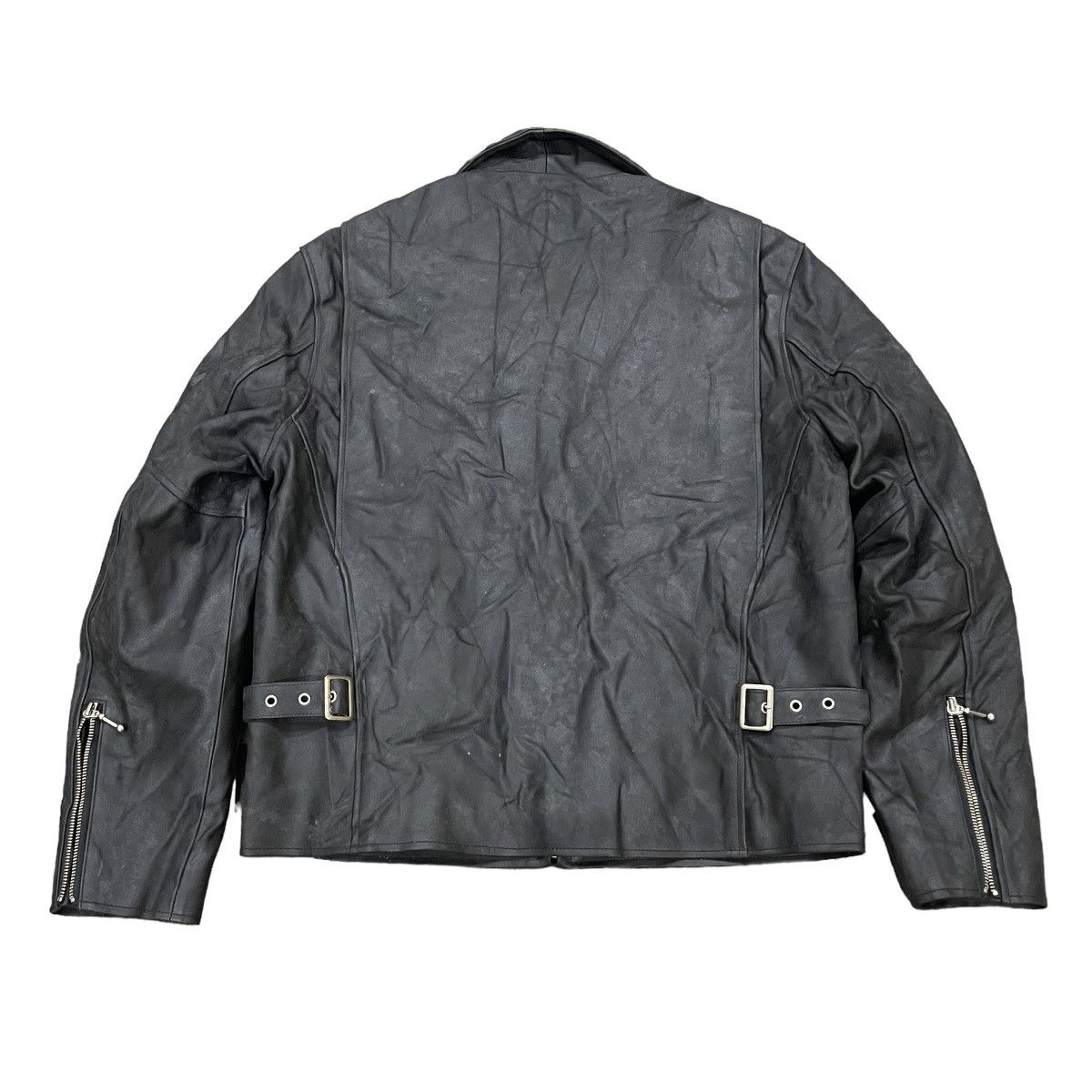 Genuine Leather Vintage!! Genuine Leather Motorcycle Bikers Jacket Size US L / EU 52-54 / 3 - 8 Thumbnail