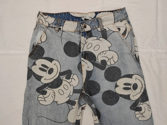 Mickey Mouse Rare! Mickey Mouse All Over print Jeans Size 30 Size US 30 / EU 46 - 6 Thumbnail
