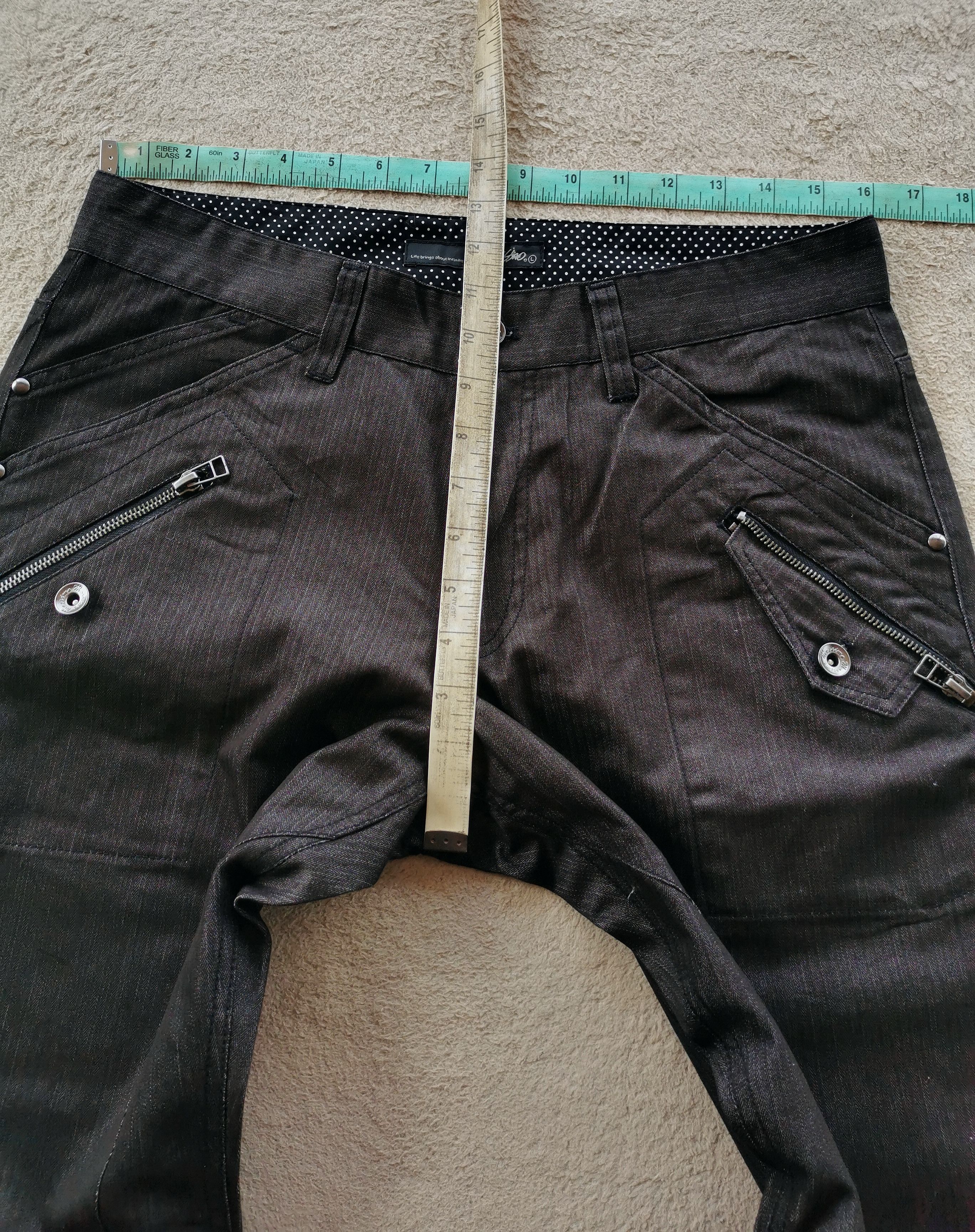 In The Attic Mossimo Japan Cargo Six Pockets Jeans Size US 32 / EU 48 - 8 Thumbnail