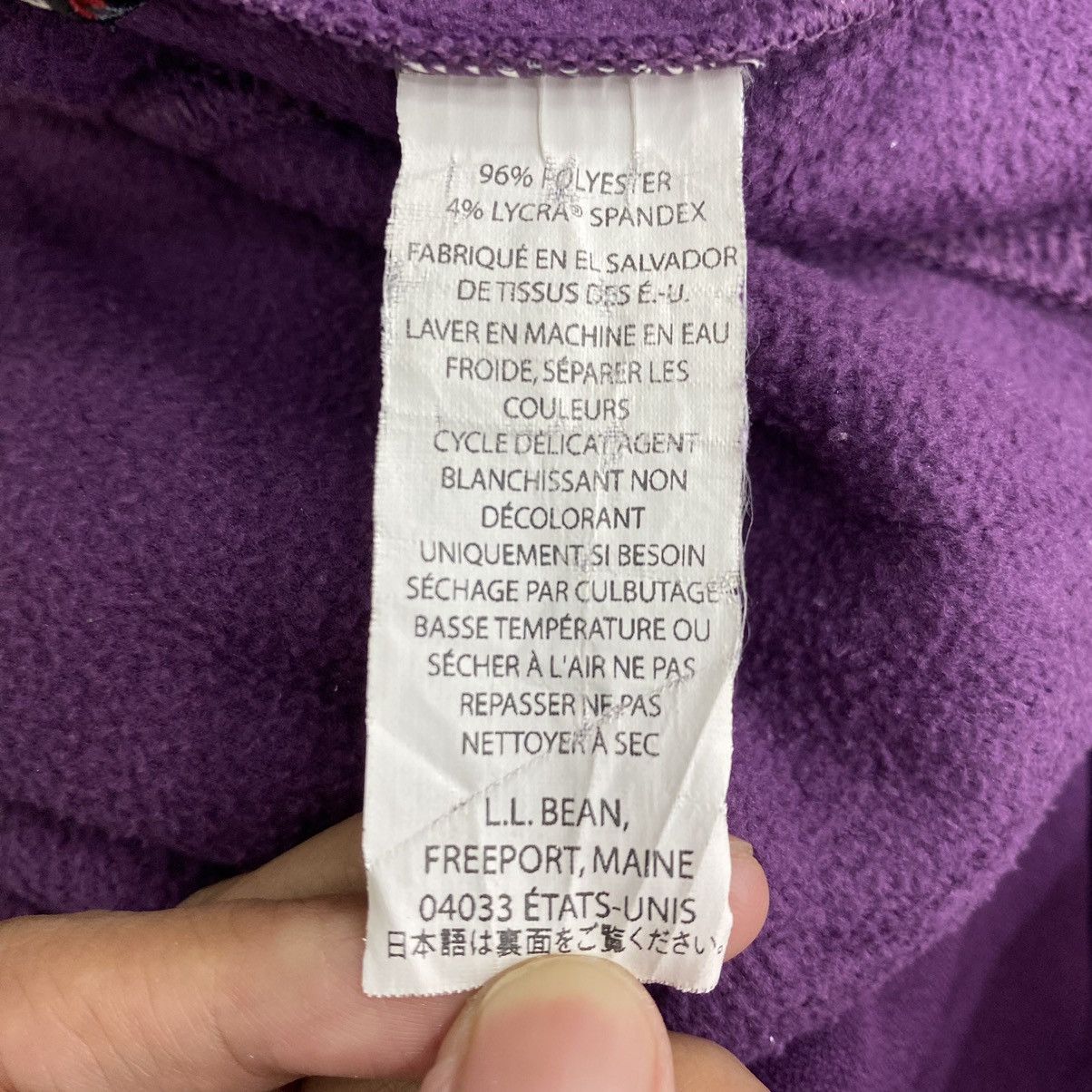 Vintage Vintage L.L BEAN Retro Sherpa Half Zipper Purple Sweater Size US M / EU 48-50 / 2 - 6 Thumbnail