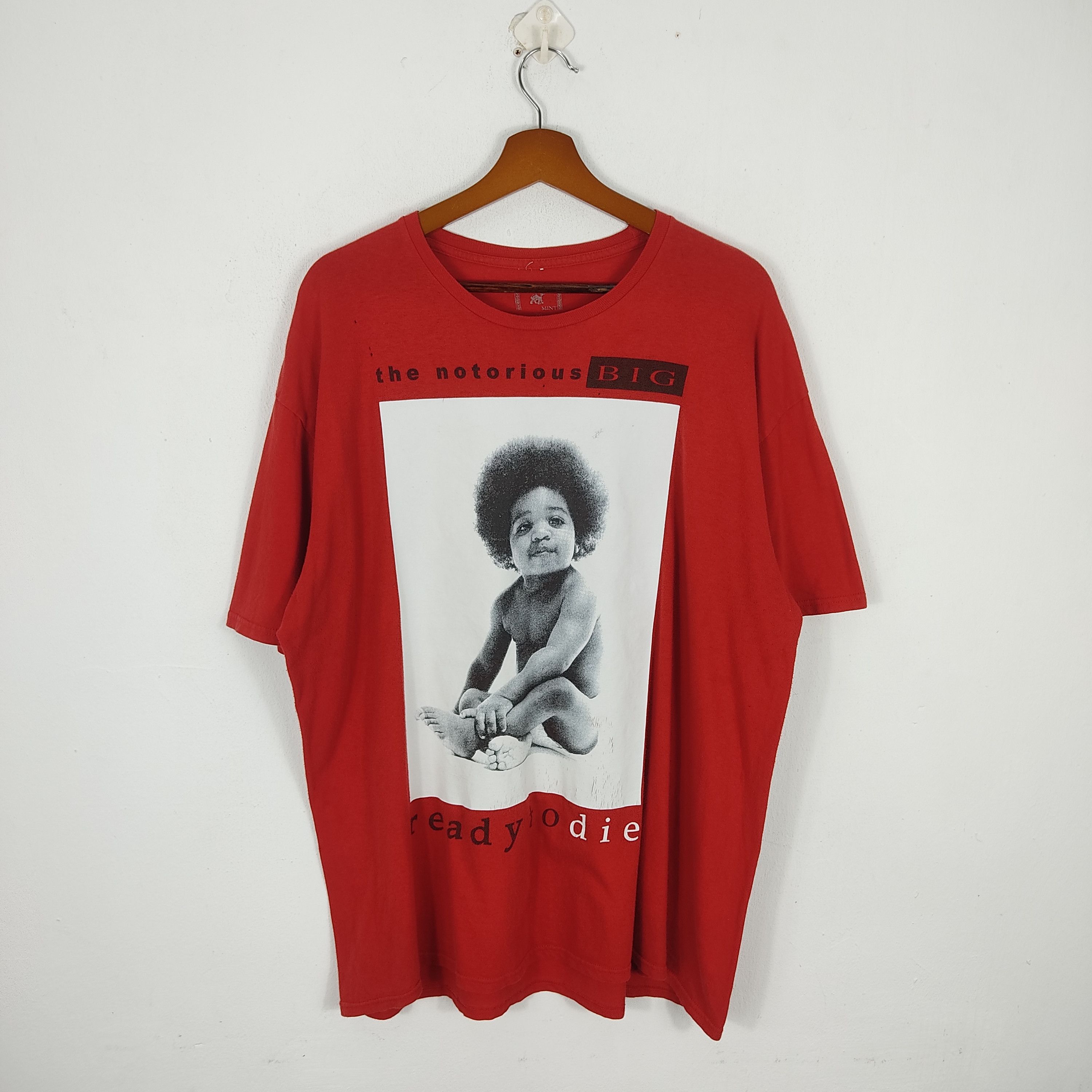 THE NOTORIOUS BIG Rap T-Shirt (Men's XXL equivalent) cotton black type Vintage Second Hand