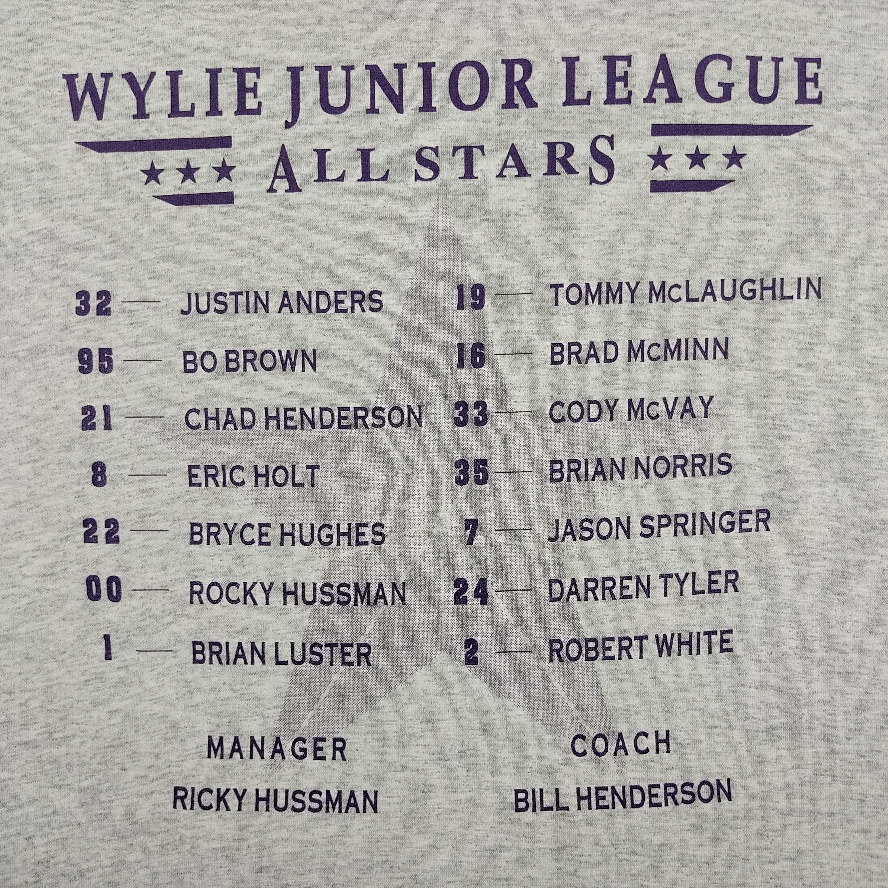 MLB × Vintage Vintage 90s Wylie Juniors All Stars T Shirt Size US XXL / EU 58 / 5 - 4 Thumbnail