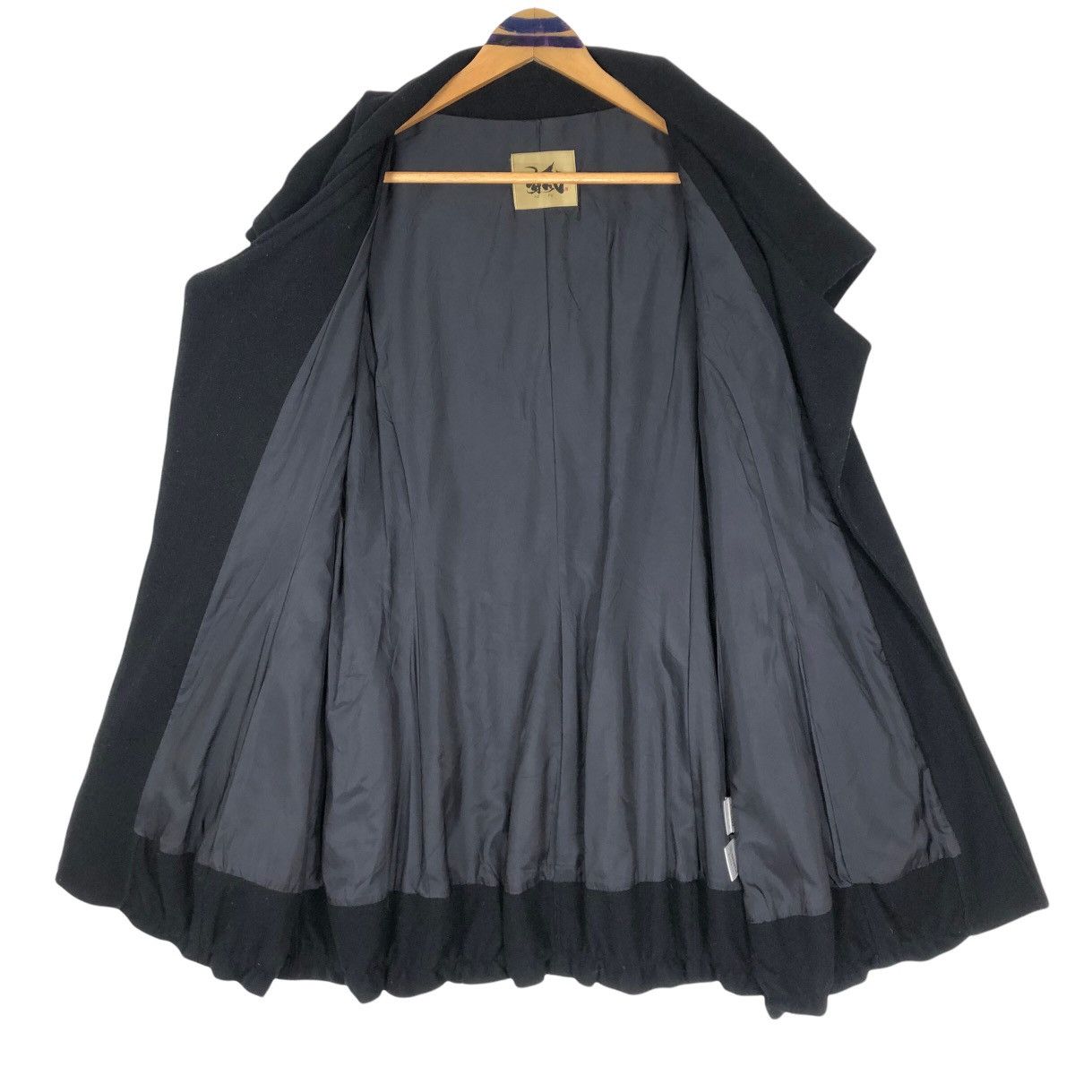 Japanese Brand Me Fu Women’s Wool Jacket Asymmetrical Zip Up Large Collar Size US S / EU 44-46 / 1 - 7 Thumbnail