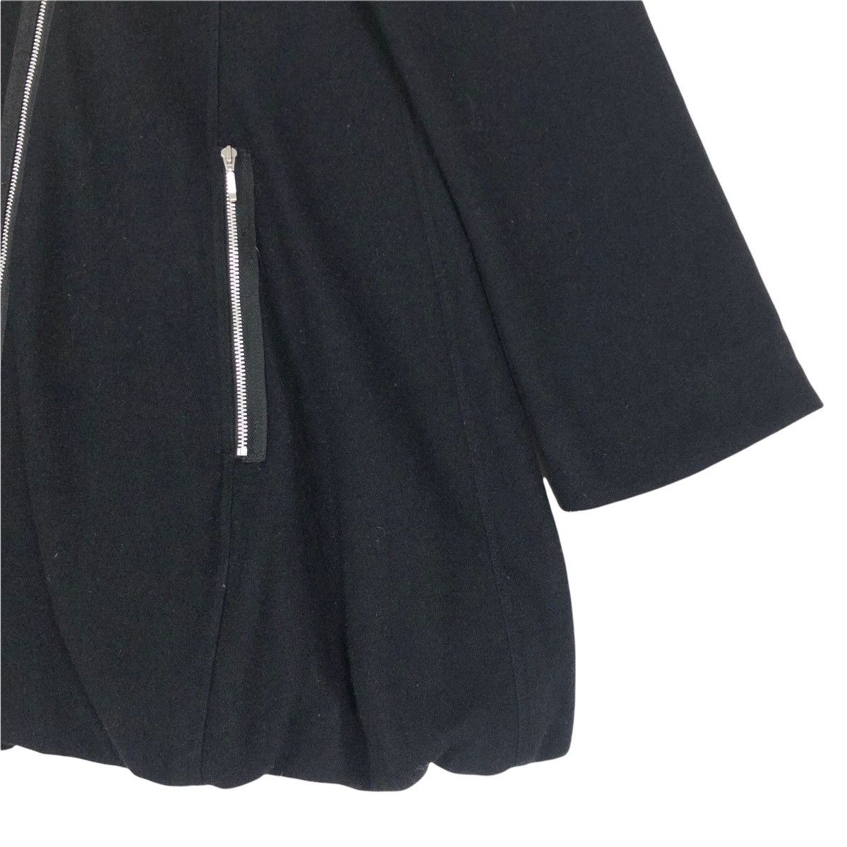 Japanese Brand Me Fu Women’s Wool Jacket Asymmetrical Zip Up Large Collar Size US S / EU 44-46 / 1 - 5 Thumbnail