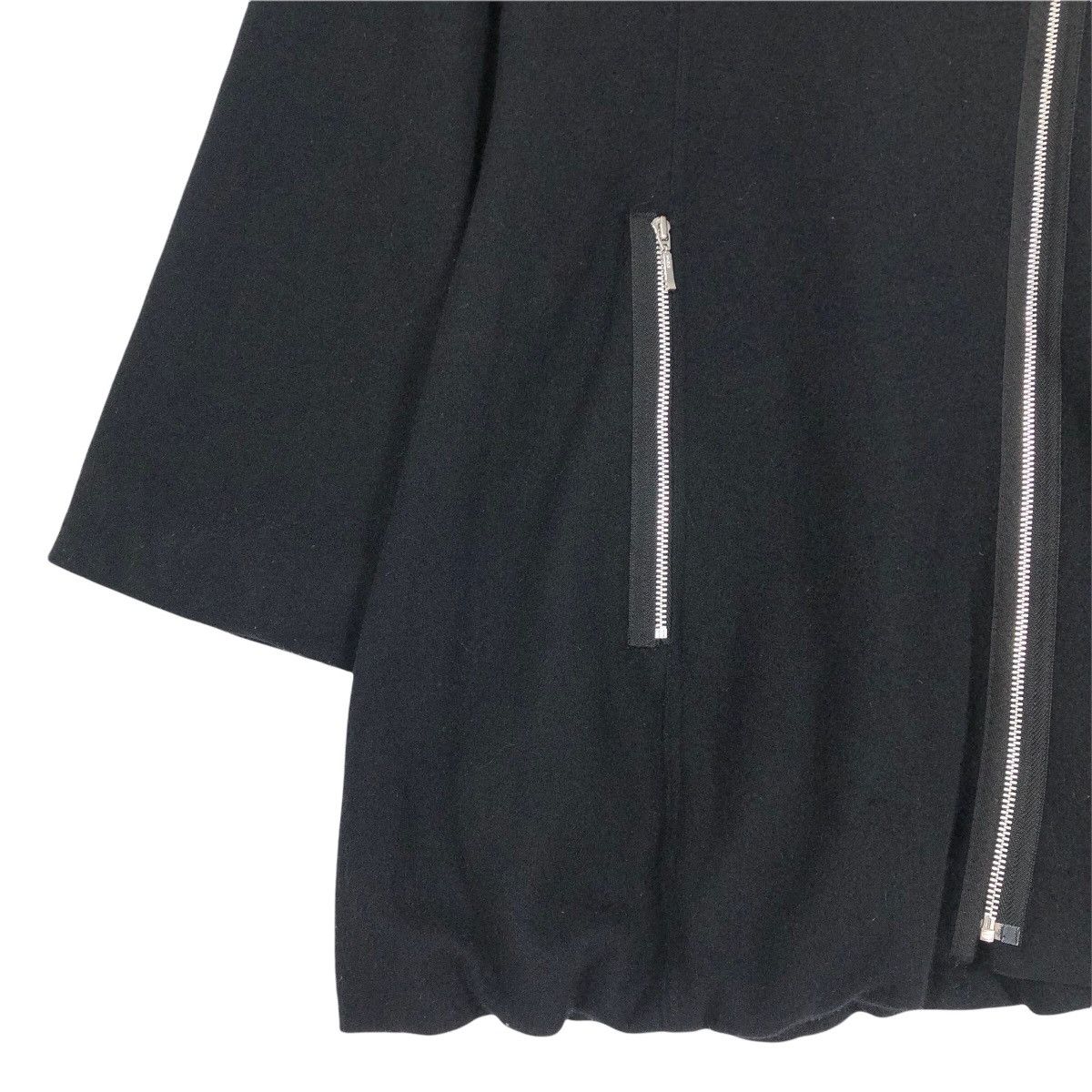 Japanese Brand Me Fu Women’s Wool Jacket Asymmetrical Zip Up Large Collar Size US S / EU 44-46 / 1 - 4 Thumbnail
