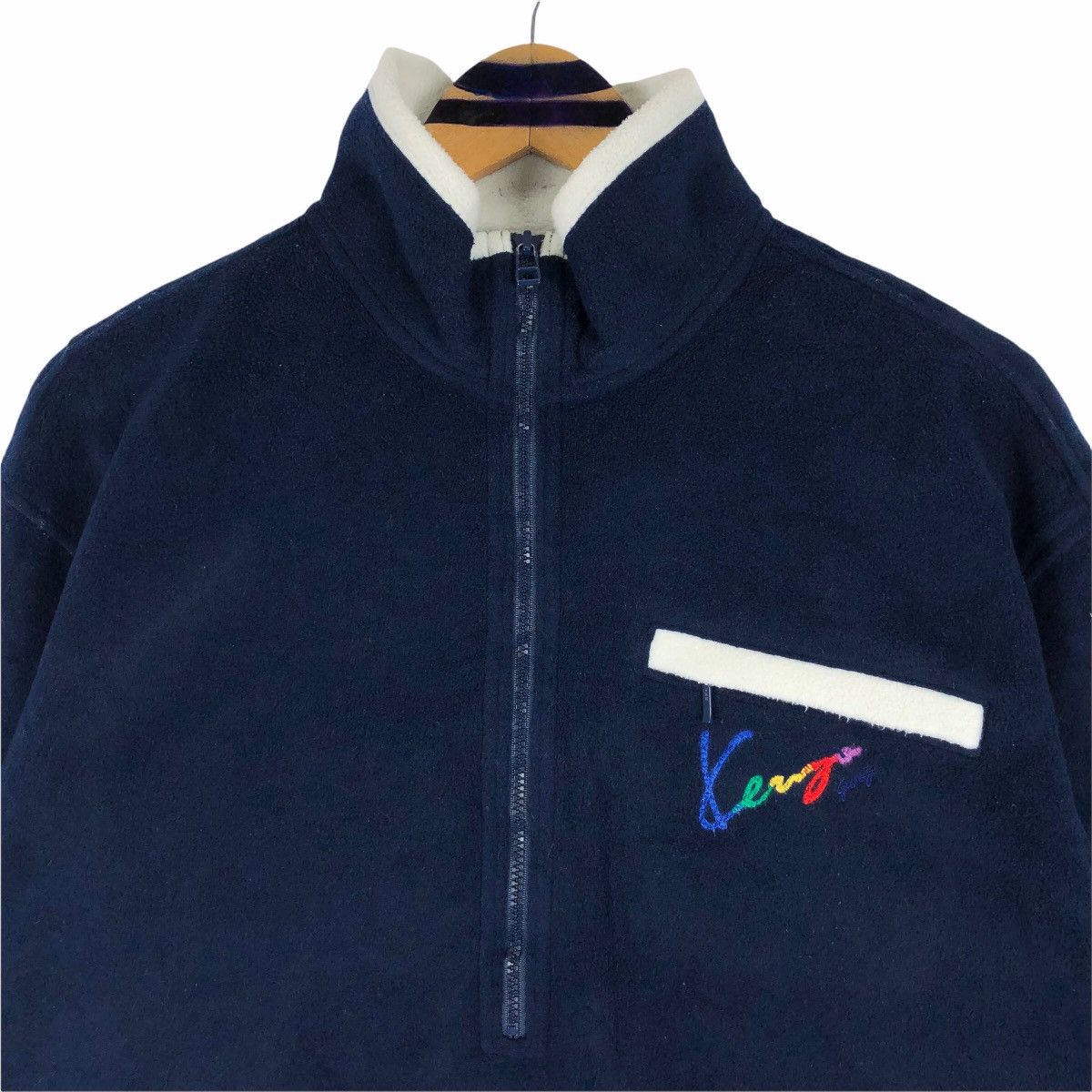 Kenzo Vintage Kenzo Golf Mock Neck Fleece Sweater Size US M / EU 48-50 / 2 - 6 Thumbnail