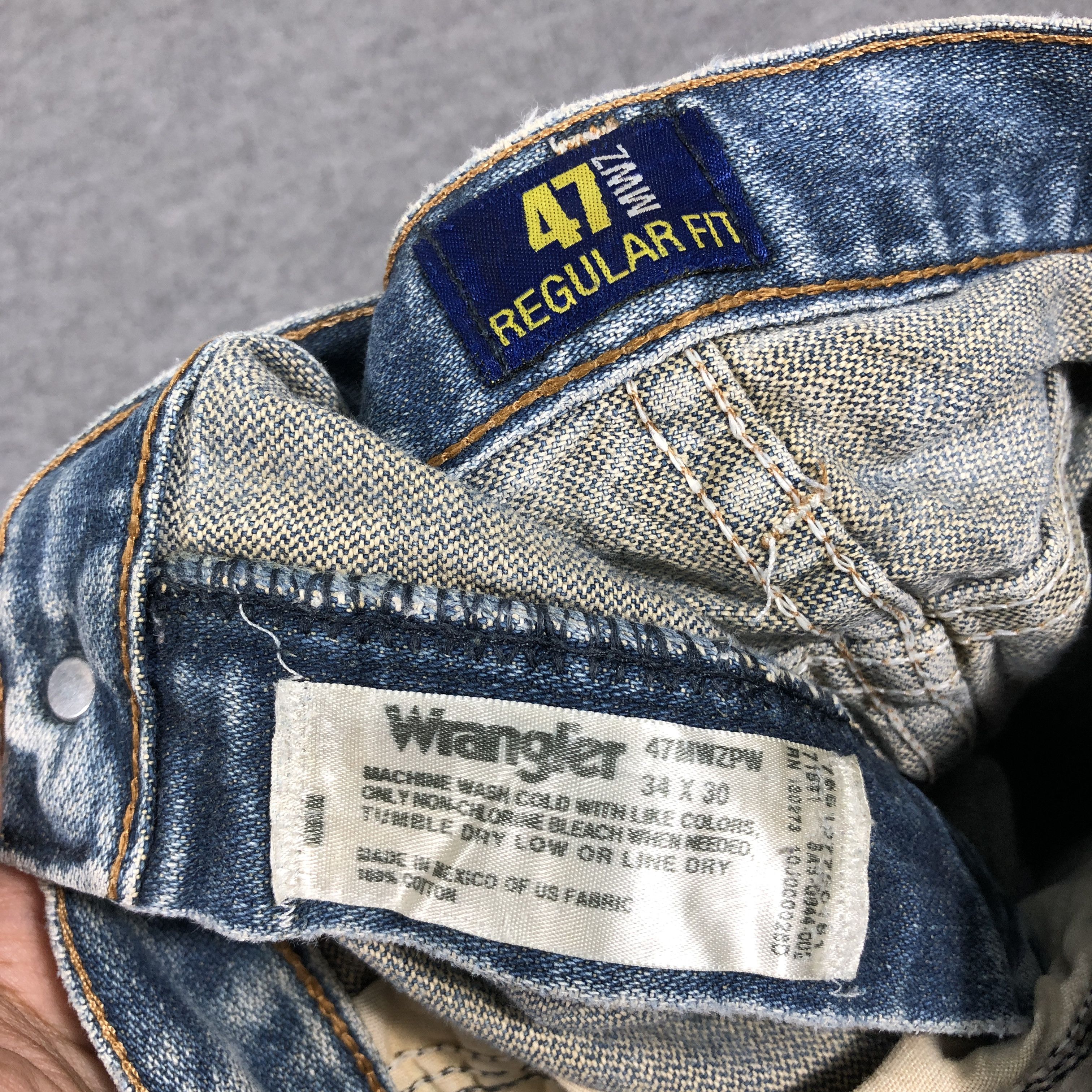 Vintage × Wrangler Vintage Wrangler Regular Fit Jeans Dirty L1004 Size US 36 / EU 52 - 11 Thumbnail