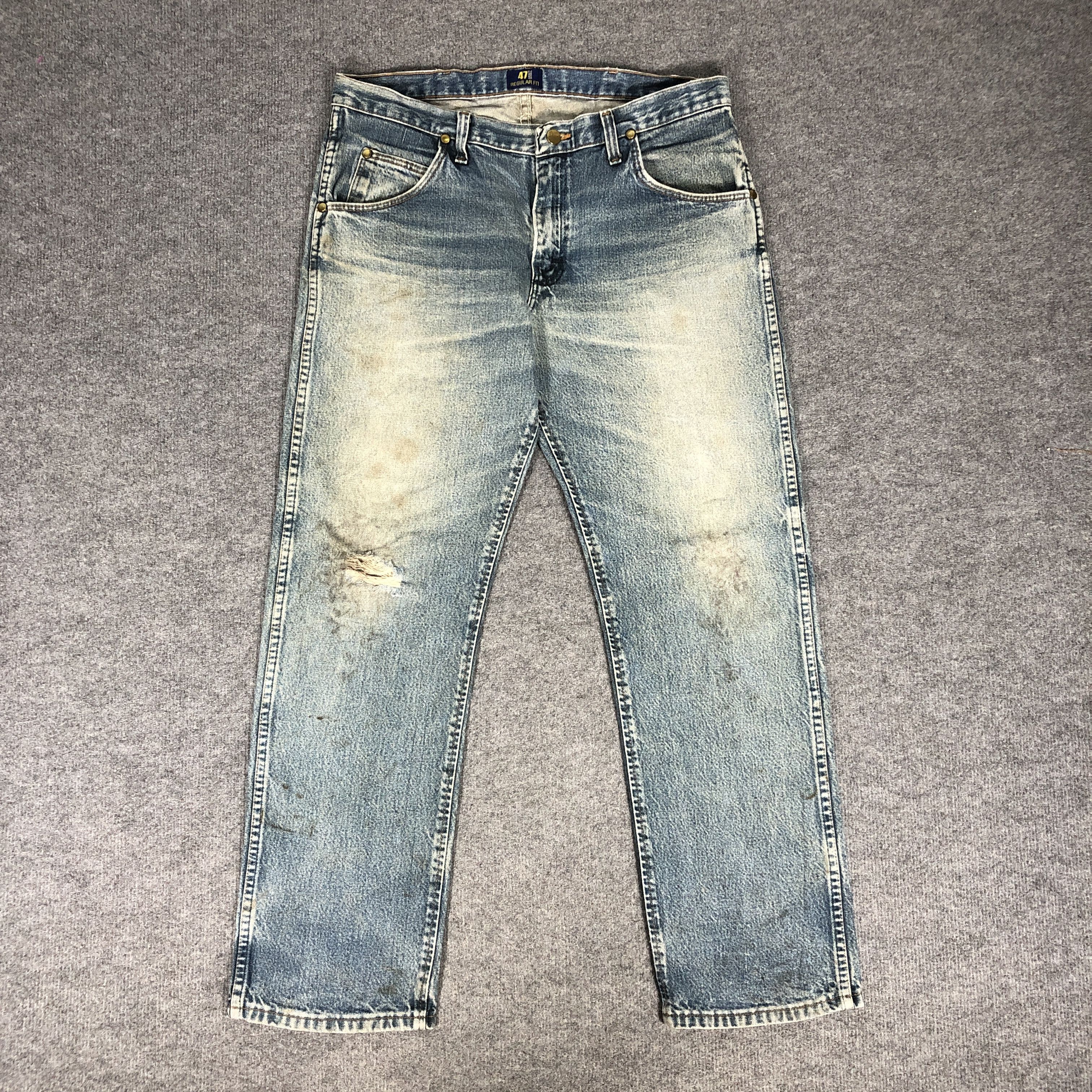 Vintage × Wrangler Vintage Wrangler Regular Fit Jeans Dirty L1004 Size US 36 / EU 52 - 3 Thumbnail