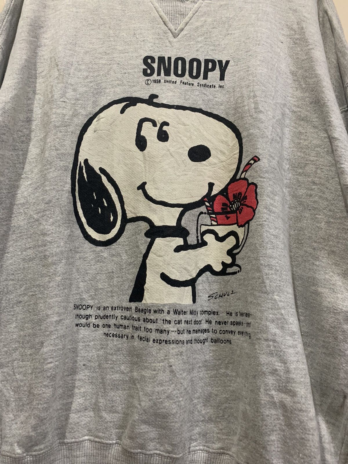 Peanuts × Vintage VTG 90's Snoopy Schulz Baggy Sweatshirt Size US M / EU 48-50 / 2 - 4 Thumbnail