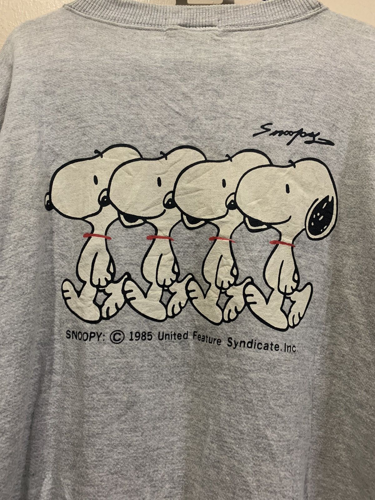 Peanuts × Vintage VTG 90's Snoopy Schulz Baggy Sweatshirt Size US M / EU 48-50 / 2 - 9 Thumbnail