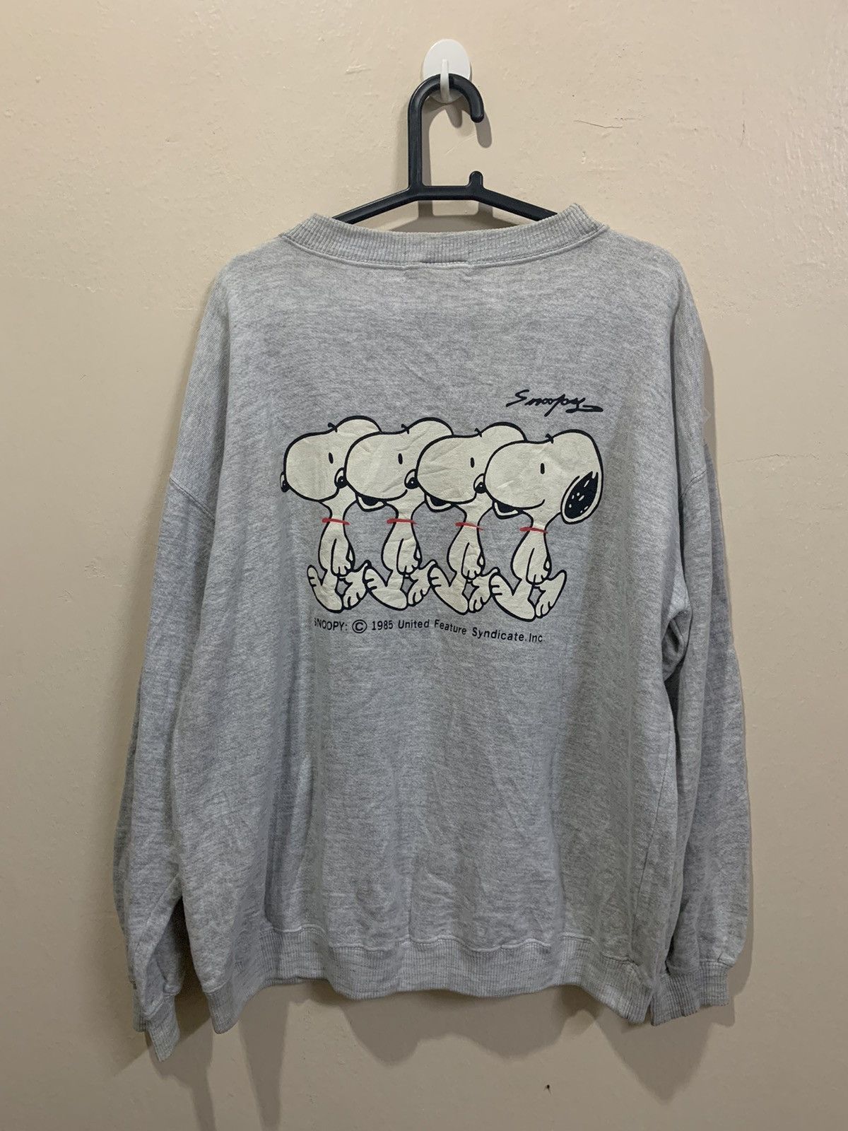 Peanuts × Vintage VTG 90's Snoopy Schulz Baggy Sweatshirt Size US M / EU 48-50 / 2 - 7 Thumbnail