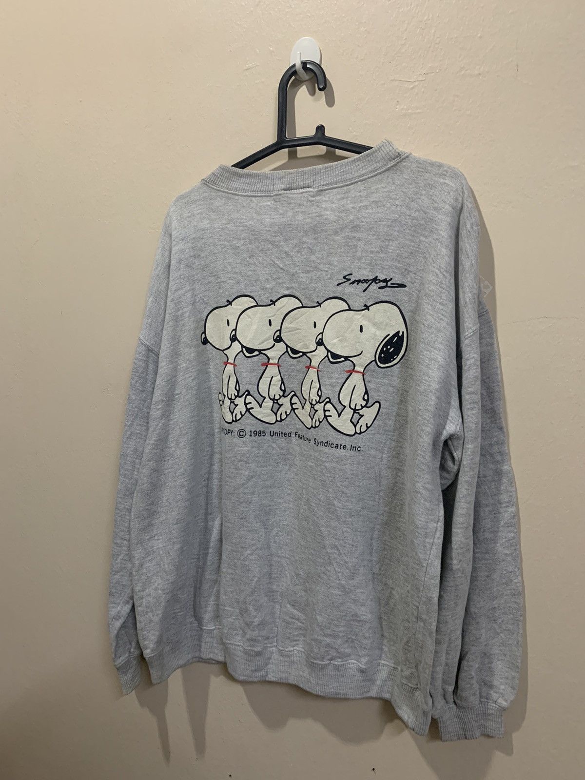 Peanuts × Vintage VTG 90's Snoopy Schulz Baggy Sweatshirt Size US M / EU 48-50 / 2 - 8 Thumbnail