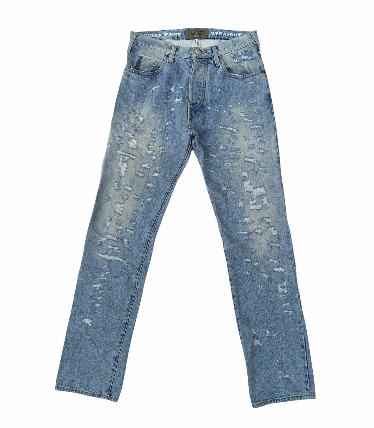 GIORGIO ARMANI LIMITED EDITION DISTRESSED JEANS