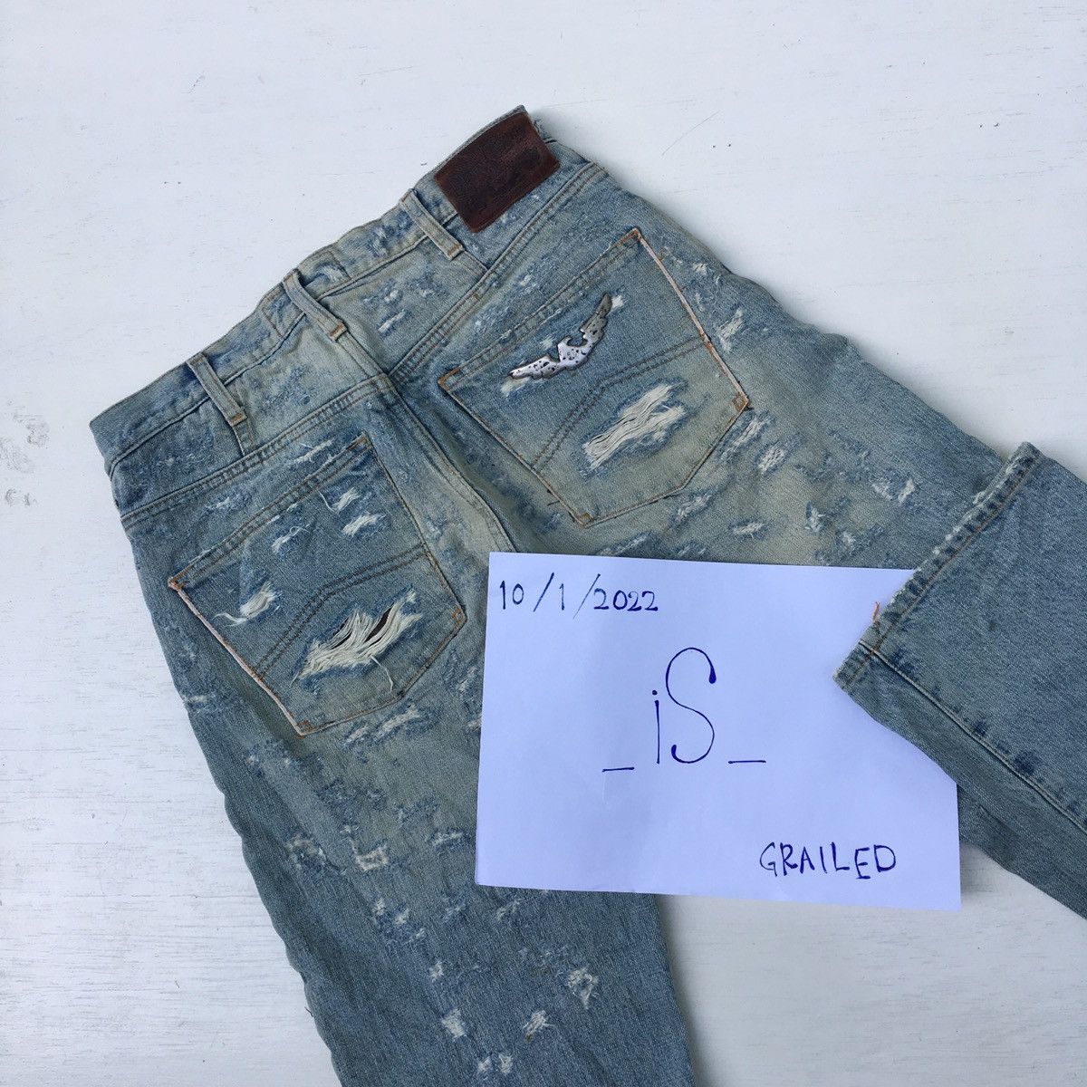Armani GIORGIO ARMANI LIMITED EDITION DISTRESSED JEANS Size US 30 / EU 46 - 3 Thumbnail