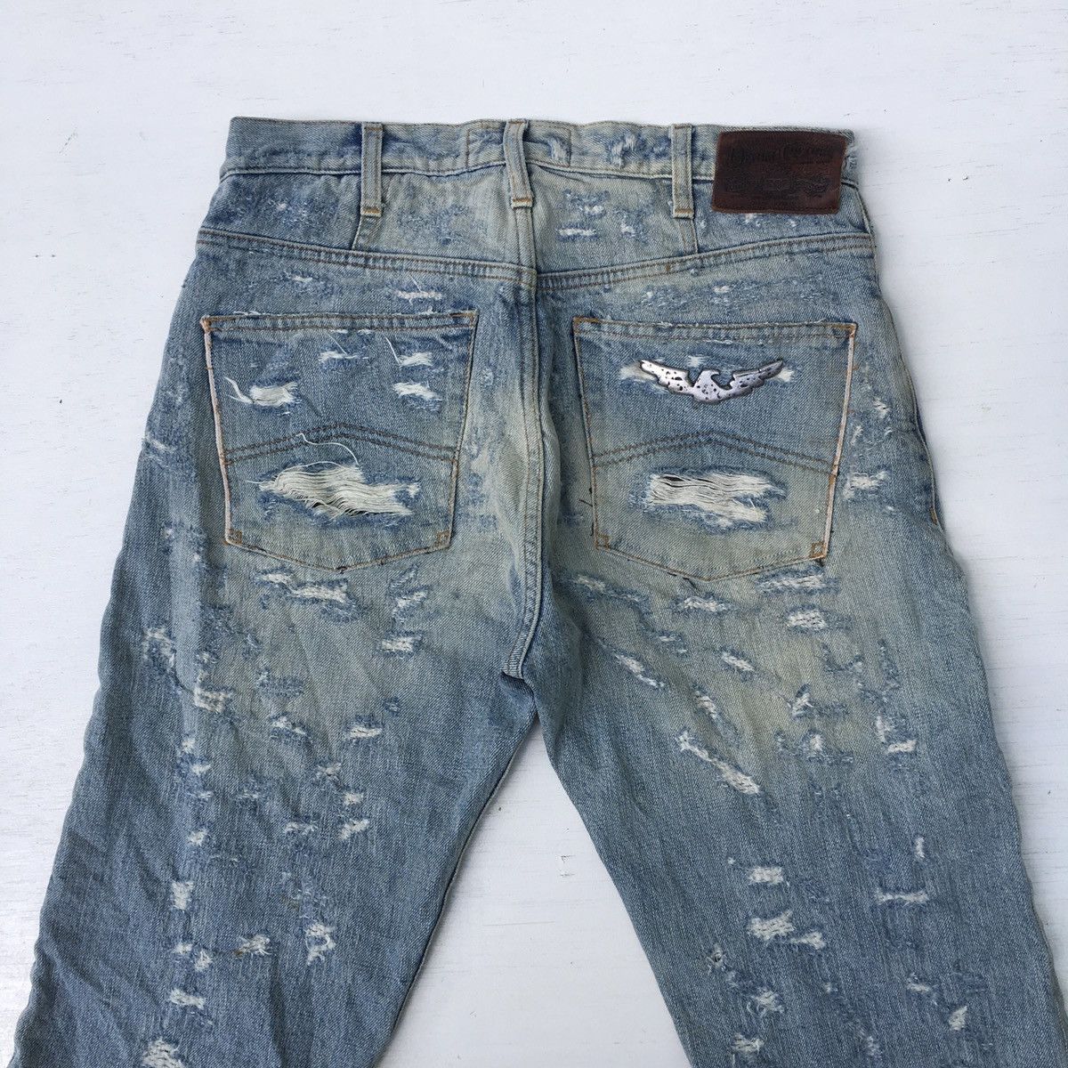 Armani GIORGIO ARMANI LIMITED EDITION DISTRESSED JEANS Size US 30 / EU 46 - 21 Thumbnail