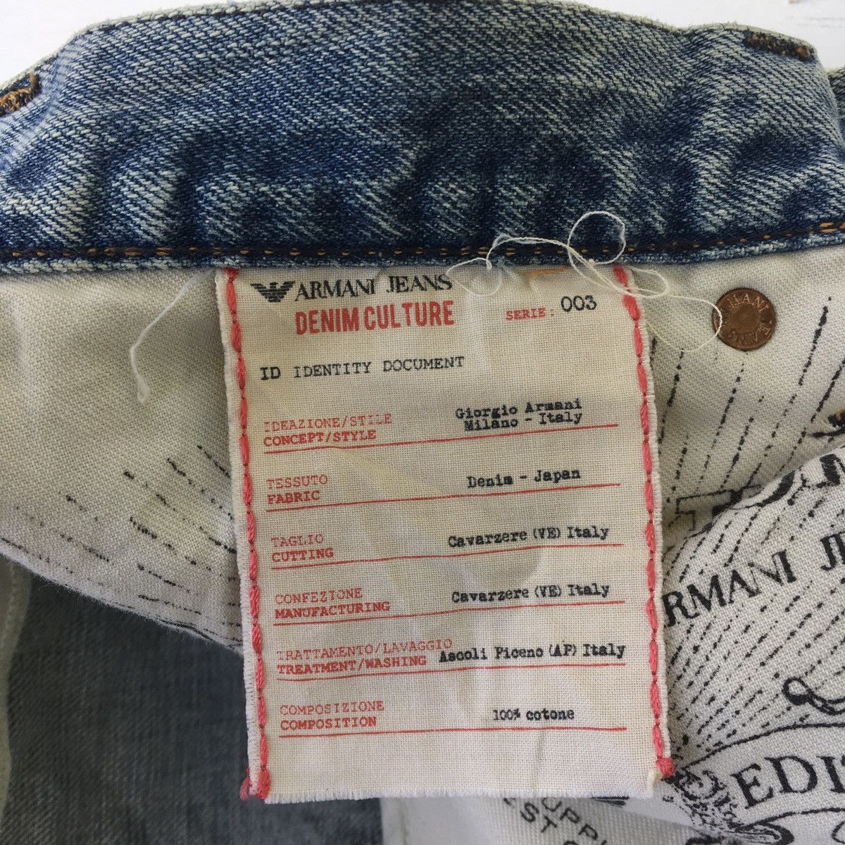 Armani GIORGIO ARMANI LIMITED EDITION DISTRESSED JEANS Size US 30 / EU 46 - 11 Thumbnail