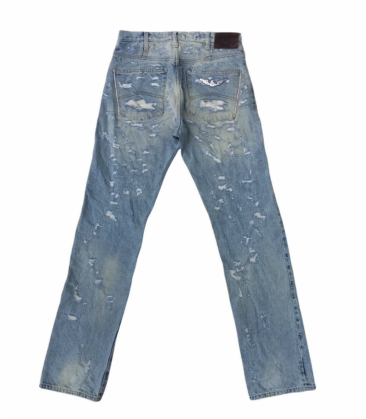 Armani GIORGIO ARMANI LIMITED EDITION DISTRESSED JEANS Size US 30 / EU 46 - 2 Thumbnail