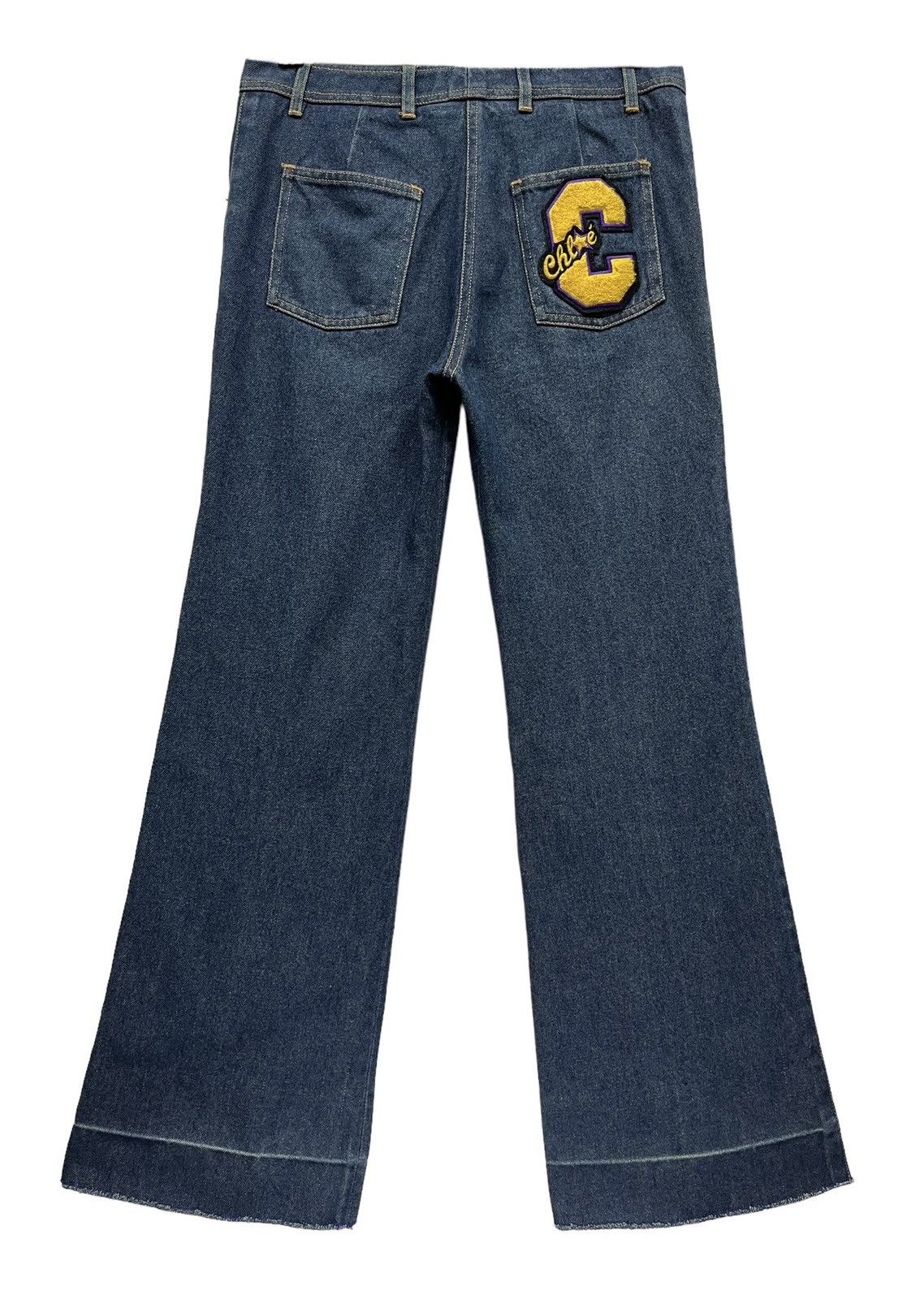 Chloe 🔥Vintage CHLOE Flare Petit Jeans Made In France Riri Zipper Size 27" / US 4 / IT 40 - 3 Thumbnail