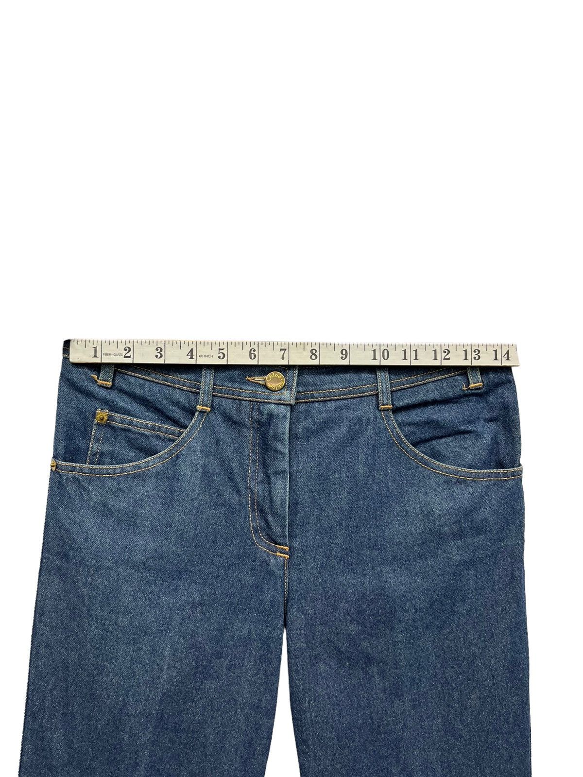 Chloe 🔥Vintage CHLOE Flare Petit Jeans Made In France Riri Zipper Size 27" / US 4 / IT 40 - 14 Thumbnail