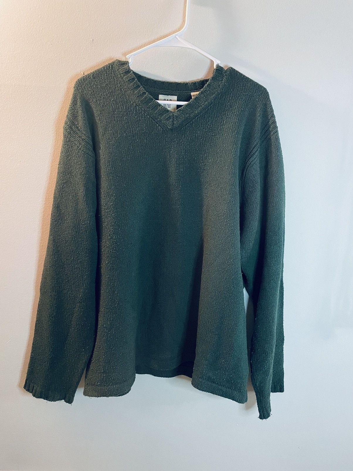 Gap × Other × Vintage Vintage 90s Gap V Neck Pull Over Sweater Size aXL Size US XL / EU 56 / 4 - 2 Thumbnail