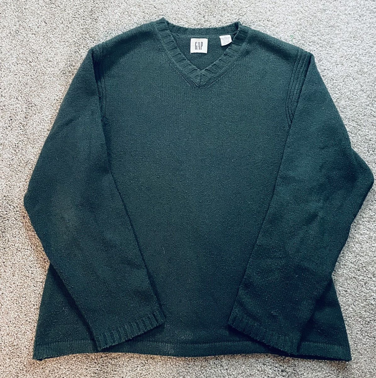 Gap × Other × Vintage Vintage 90s Gap V Neck Pull Over Sweater Size aXL Size US XL / EU 56 / 4 - 1 Thumbnail