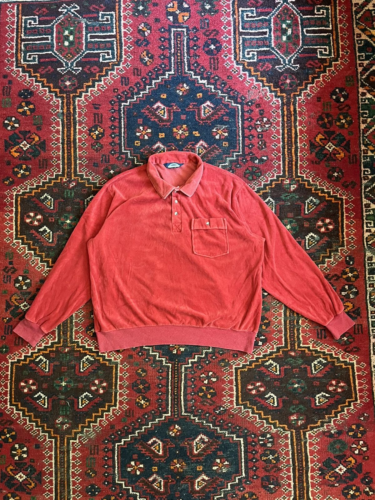 Vintage Vintage 70s terry cloth sweatshirt Size US M / EU 48-50 / 2 - 1 Thumbnail