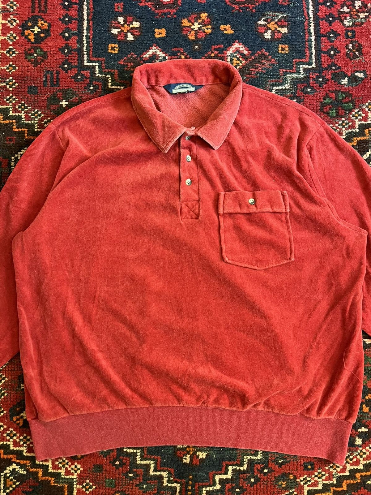 Vintage Vintage 70s terry cloth sweatshirt Size US M / EU 48-50 / 2 - 2 Thumbnail