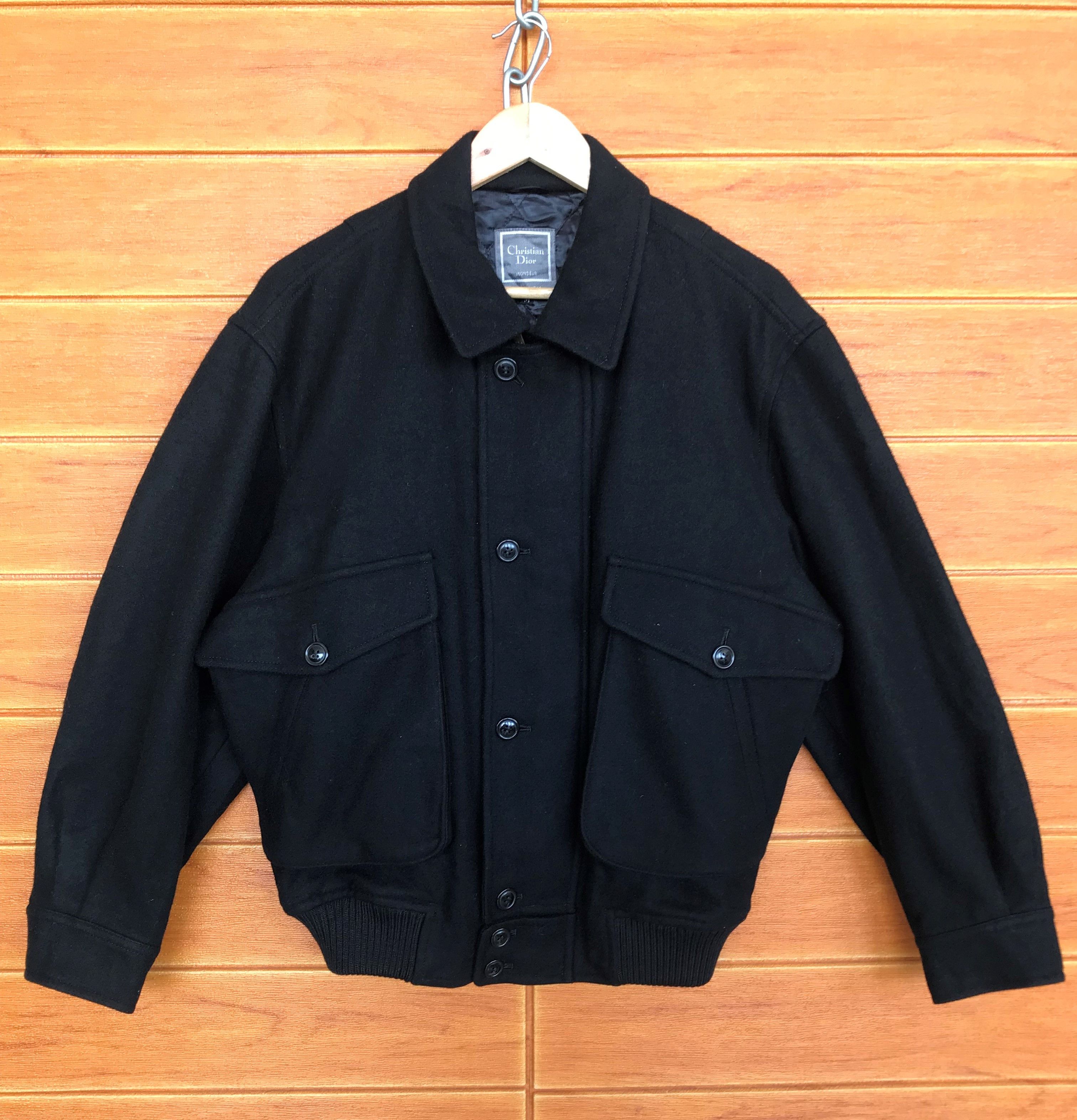 Christian Dior MONSIEUR 中綿入 flight JKT Vintage Christian Dior Monsieur Jacket Mens XL Full Zip