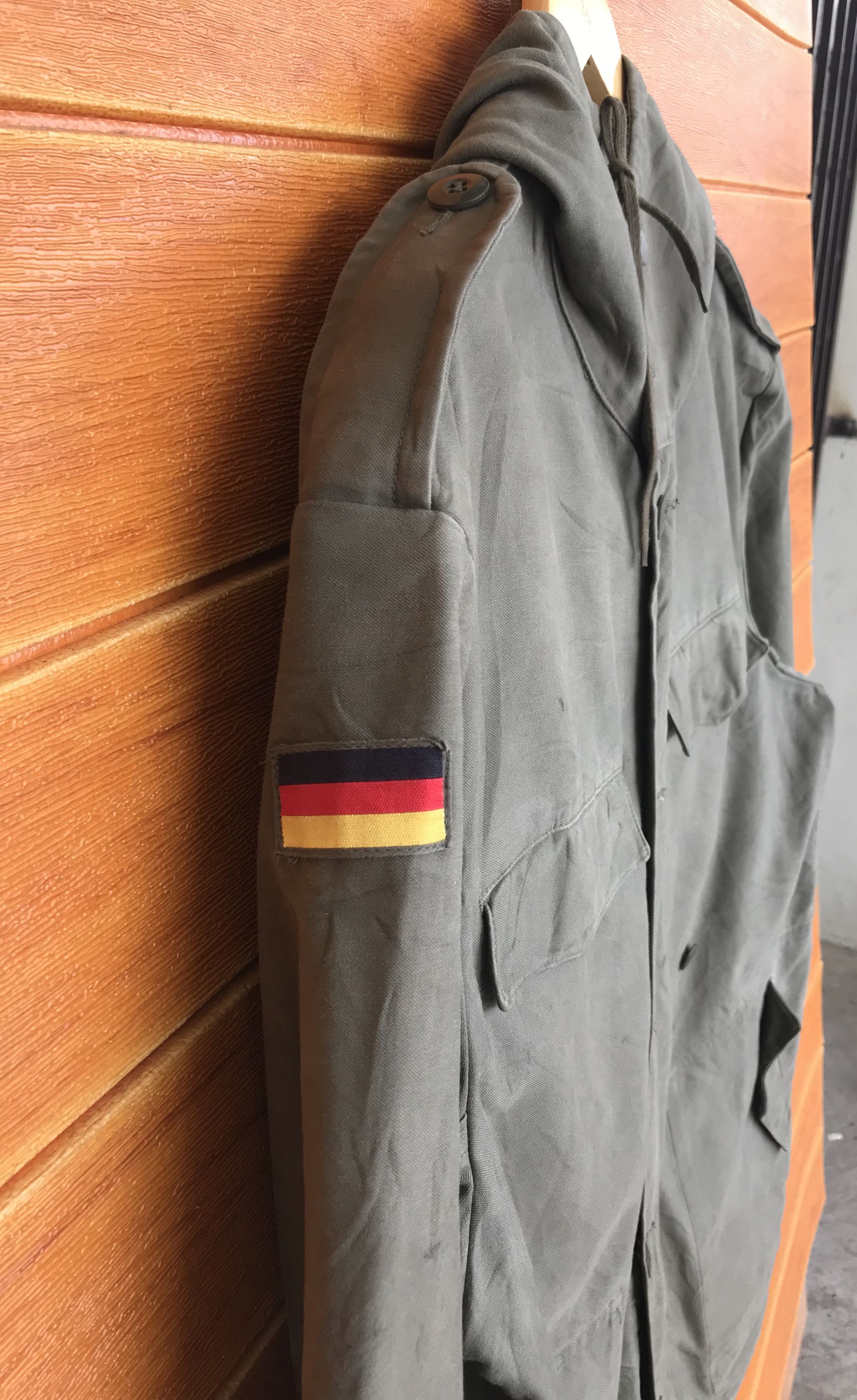 Vintage Vintage 1982 Feuchter Ringelai Germany Army Hooded Jacket Size US L / EU 52-54 / 3 - 7 Thumbnail