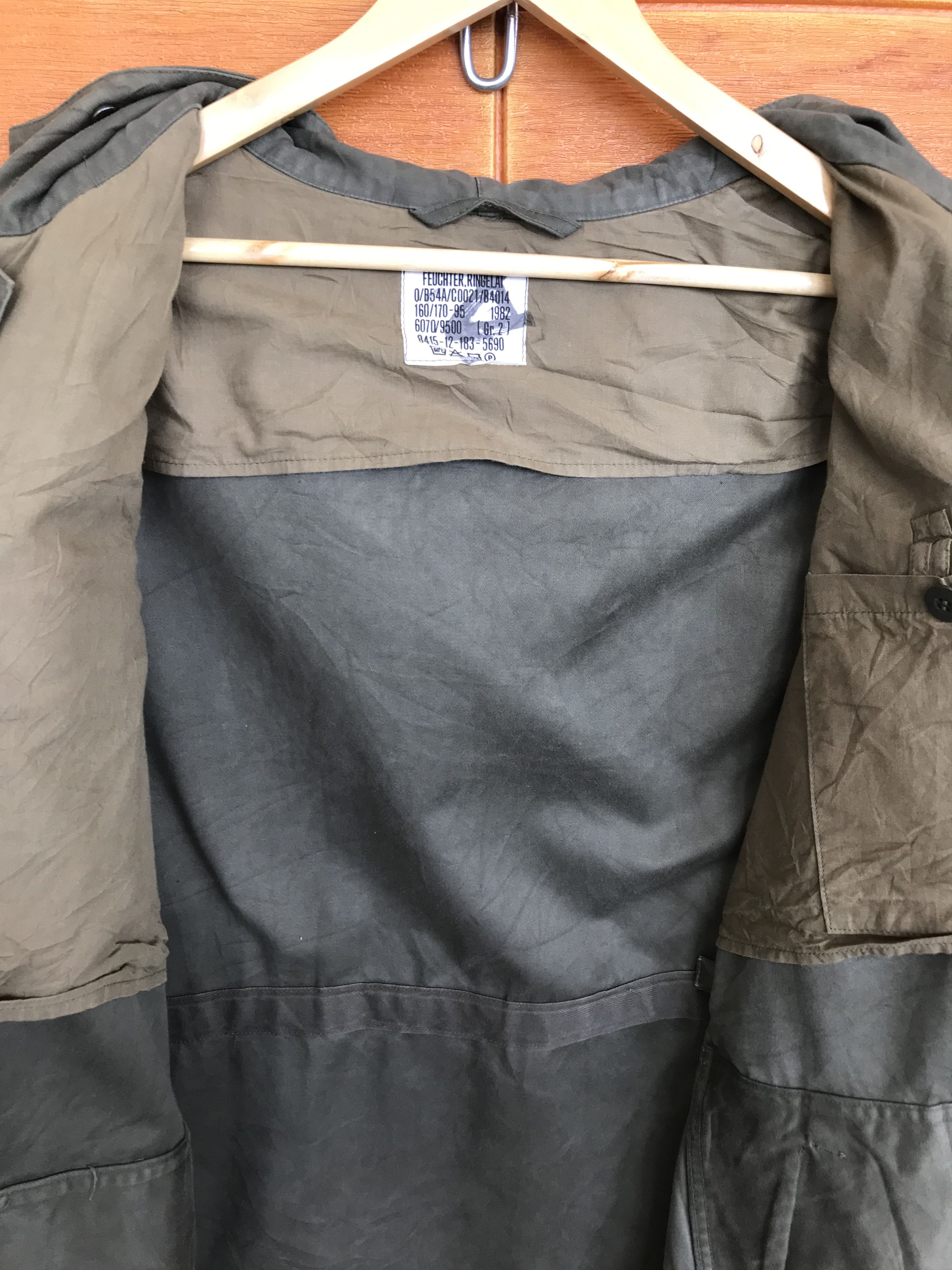 Vintage Vintage 1982 Feuchter Ringelai Germany Army Hooded Jacket Size US L / EU 52-54 / 3 - 14 Thumbnail