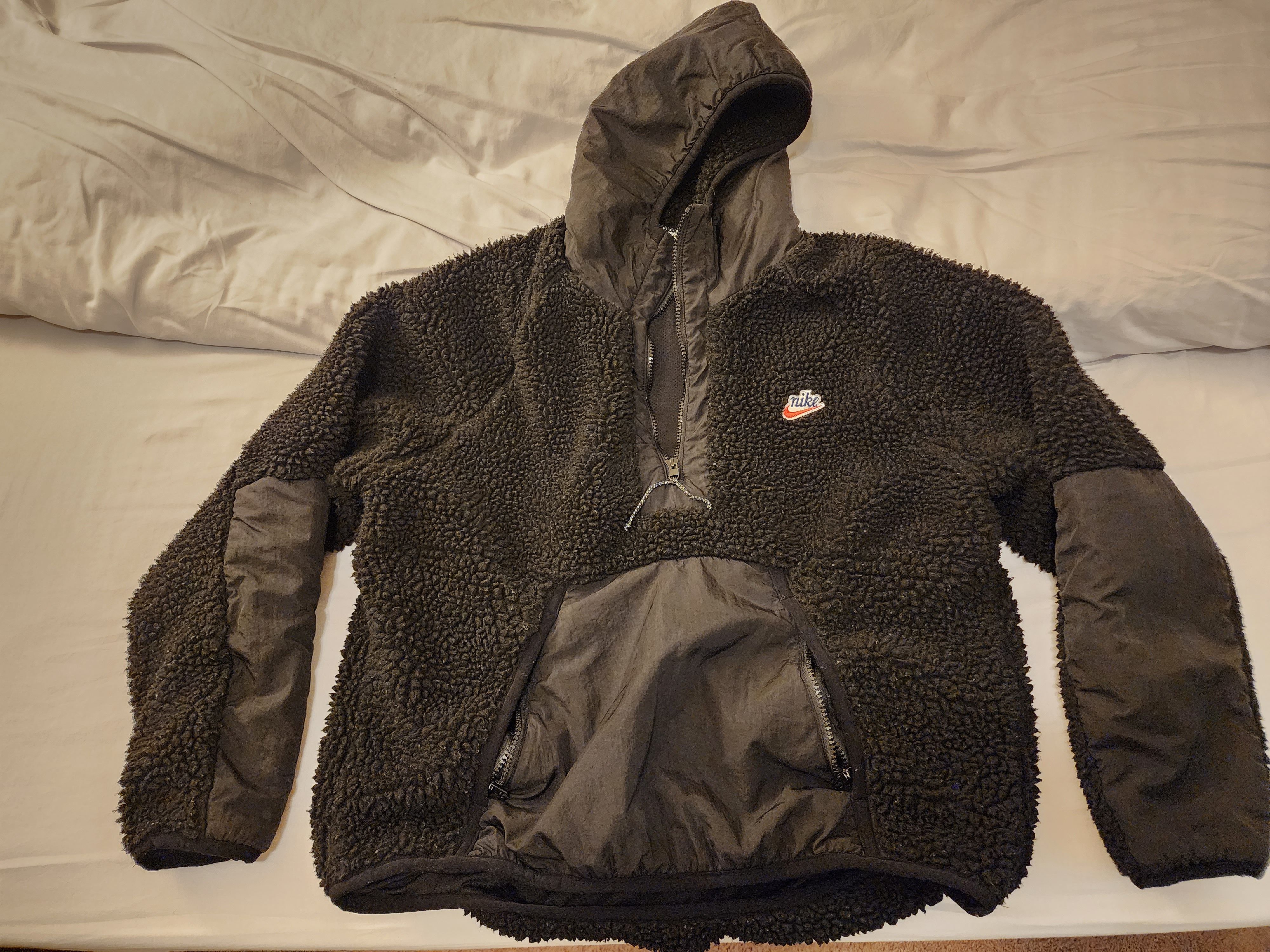 Nike Heavyweight Fleece Oversized Black Hoodie