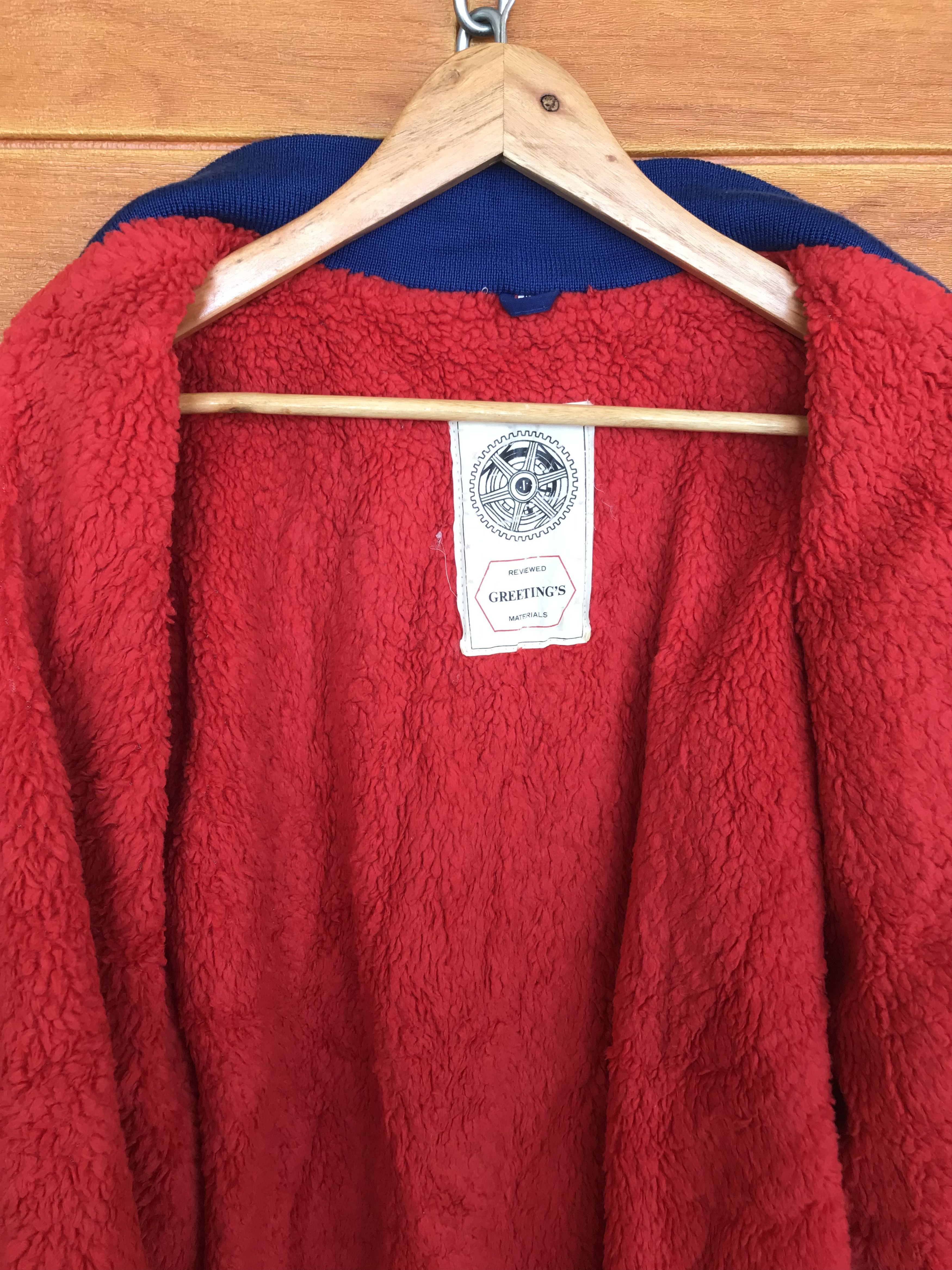 Vintage 🇯🇵 Vintage 80s Greeting Spell Out Patchwork Bomber Jacket Size US L / EU 52-54 / 3 - 10 Thumbnail