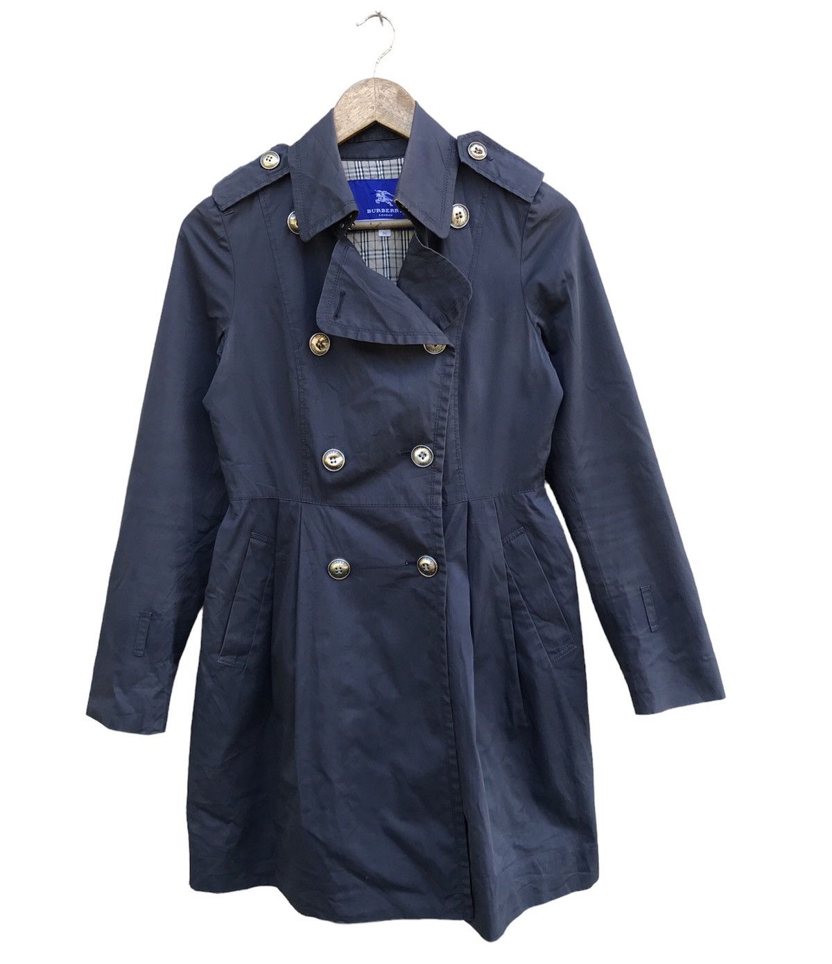 VINTAGE BURBERRY NOVA CHECK TRENCH COAT JACKET