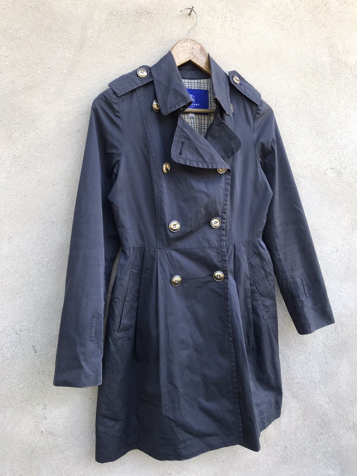 Other VINTAGE BURBERRY NOVA CHECK TRENCH COAT JACKET Size S / US 4 / IT 40 - 3 Thumbnail